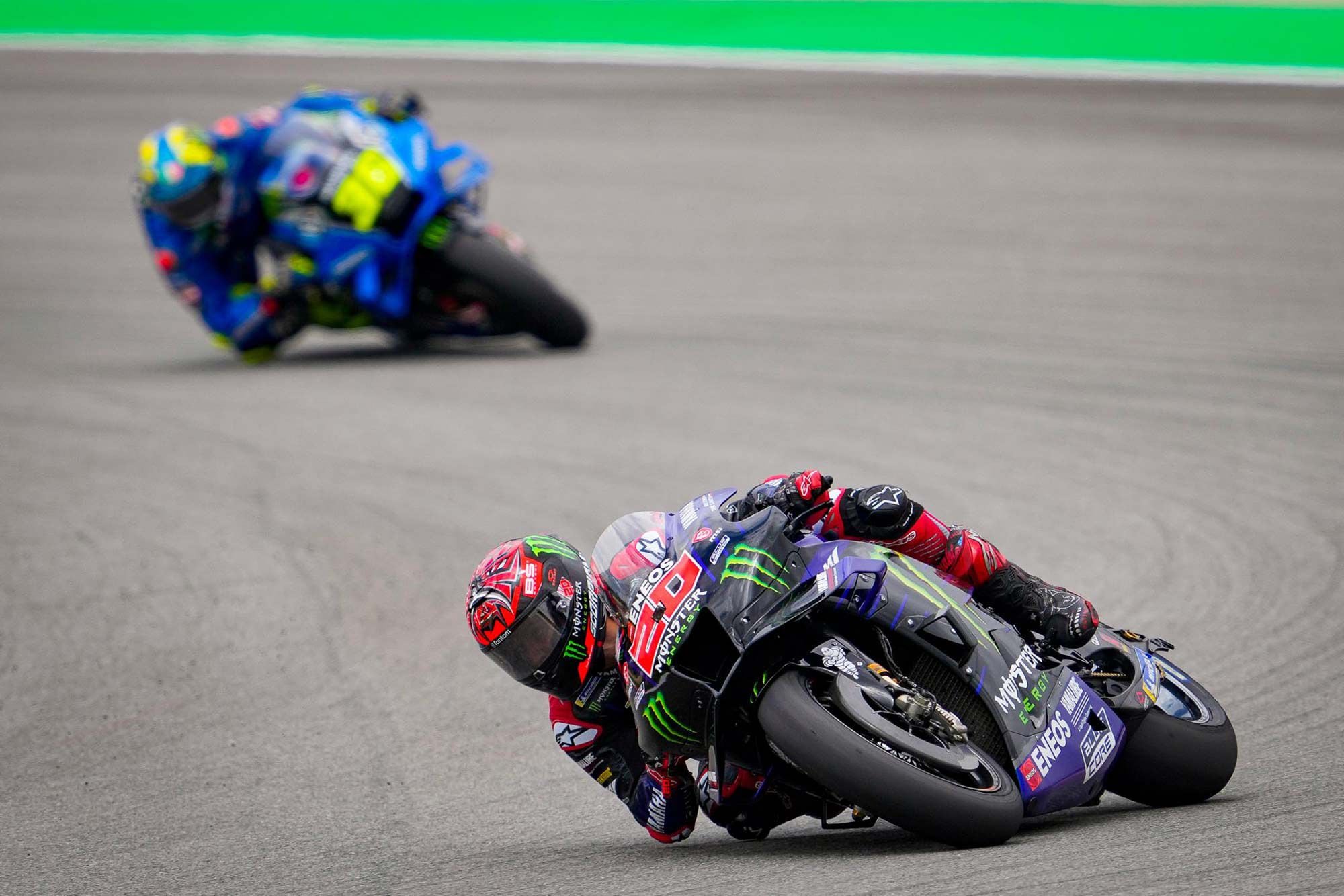 Fabio Quartararo shows how it’s done. The defending world champion (the first Frenchman, by the way, to ever hold the premier-class title) hasn’t had a win since the end of last August, but in Portugal he showed the paddock he’s still a force to contend with.