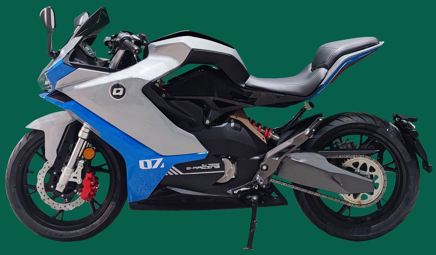 Given its top speed of 65 mph, the bike will probably be positioned as an affordable entry-level electric sportbike.