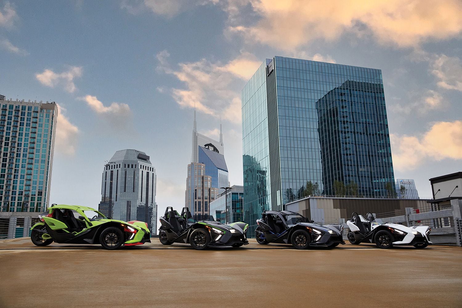 The 2021 Polaris Slingshot family.