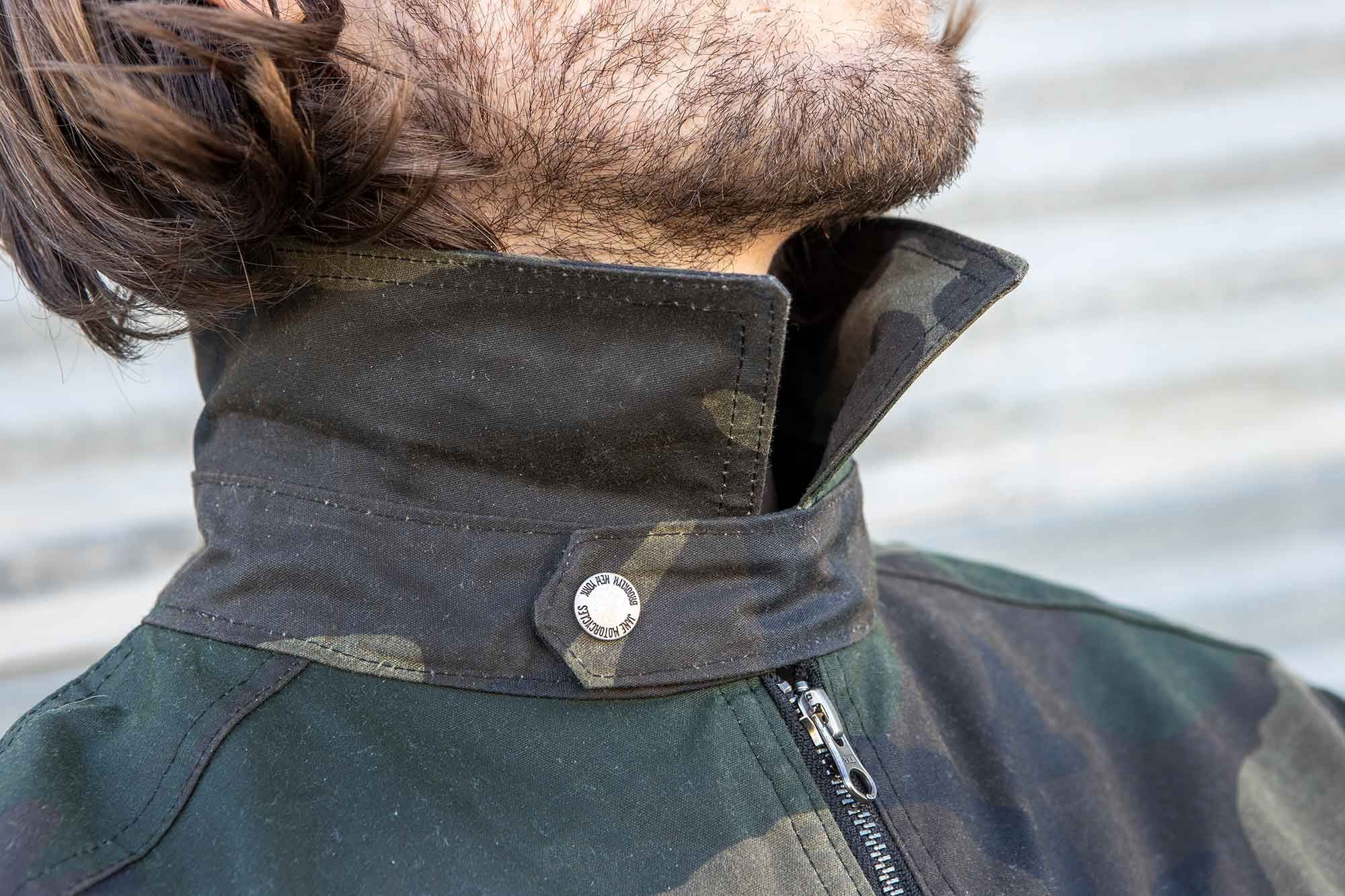 A snap on the collar allows for added wind protection when temperatures drop.