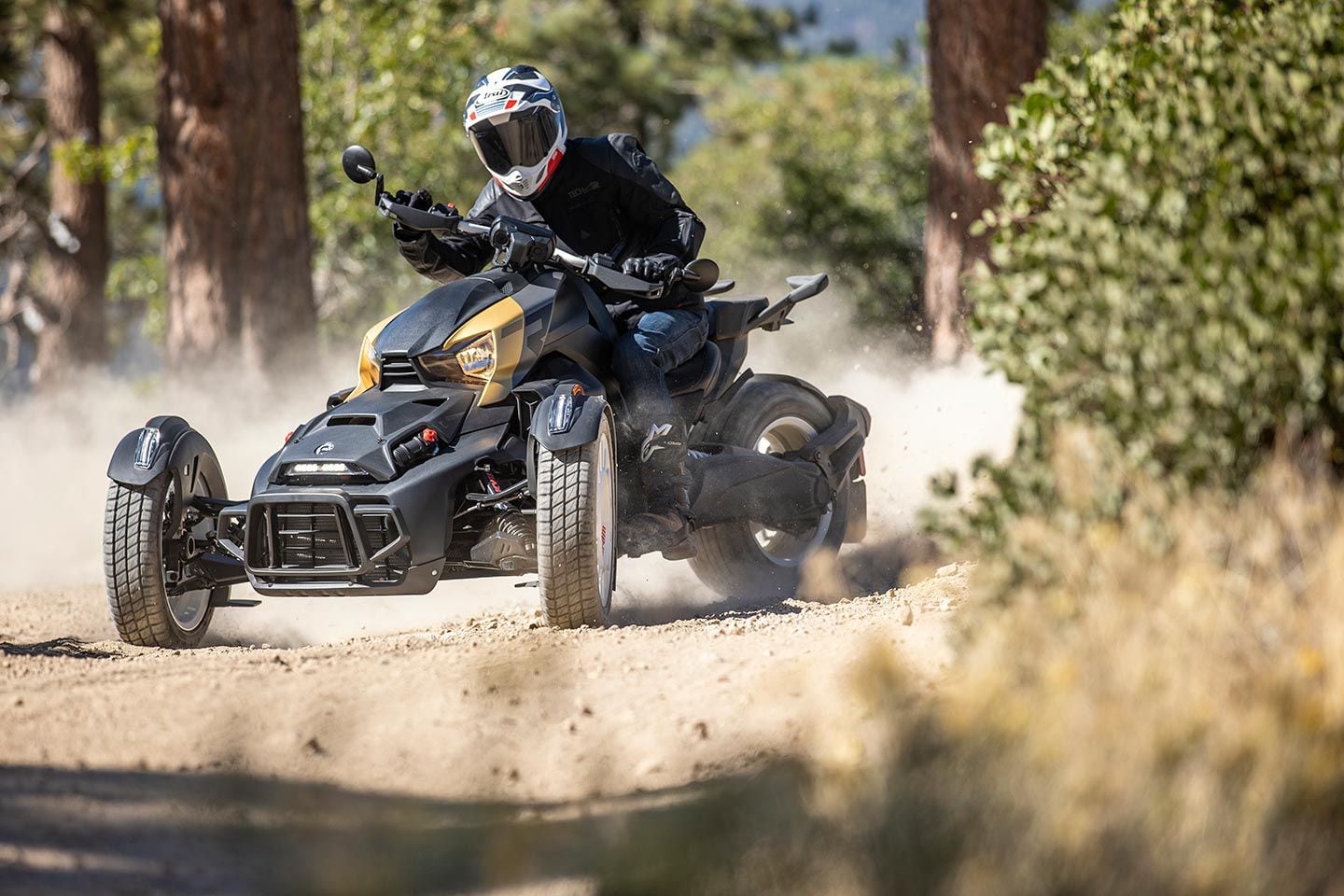 The Ryker Rally is Can-Am’s most aggressive three-wheeler.