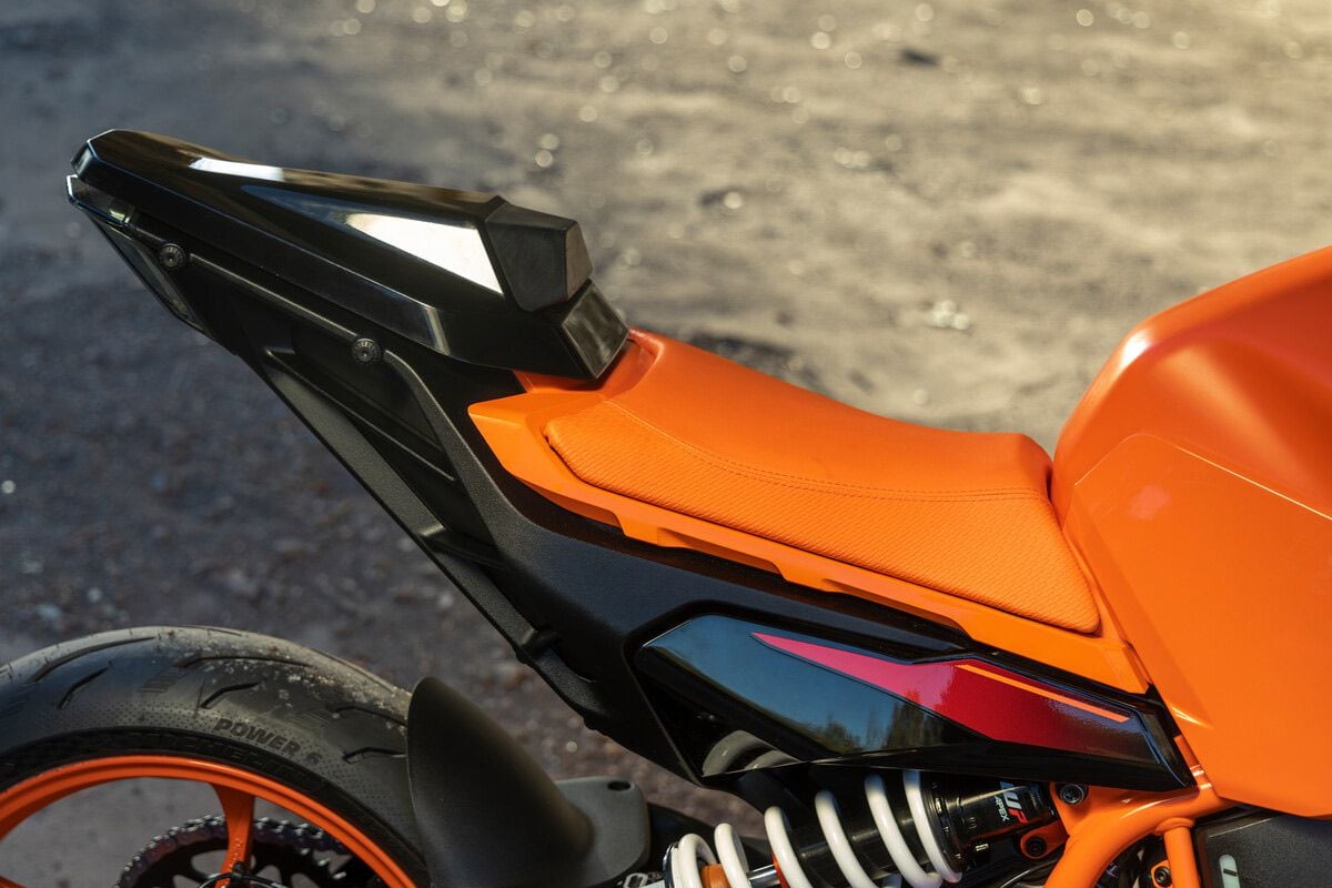 A thin seat does wear on the rider fairly quickly—this is not a touring motorcycle, no doubt.