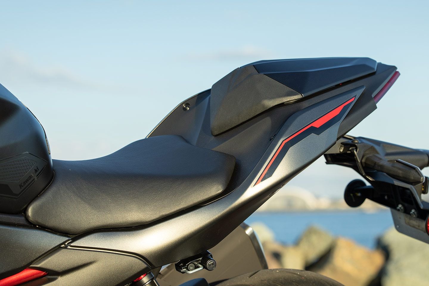 Kawasaki's Z500 SE comes equipped with a passenger seat cowl. Both models have a 30.9-inch seat height.
