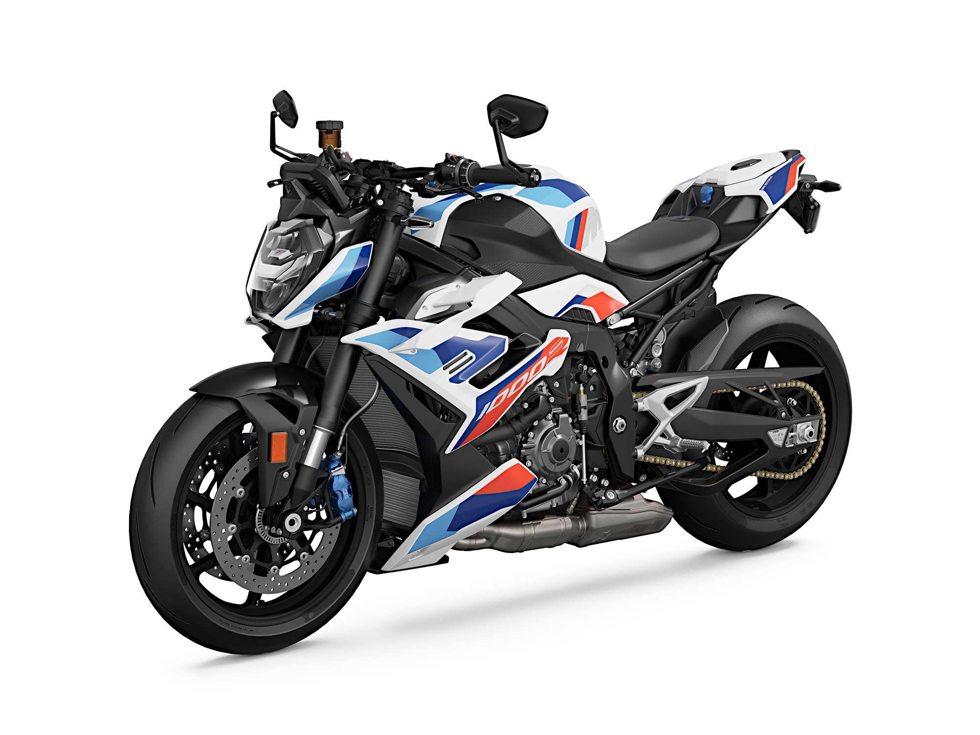 The 2023 M 1000 R in Light White non-metallic.