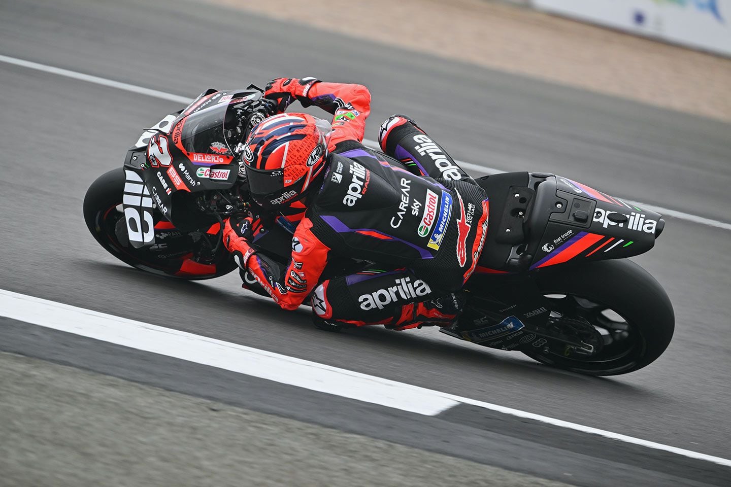 Maverick Viñales looked strong in Silverstone. He finished third in Saturday’s sprint race, and fifth on Sunday.