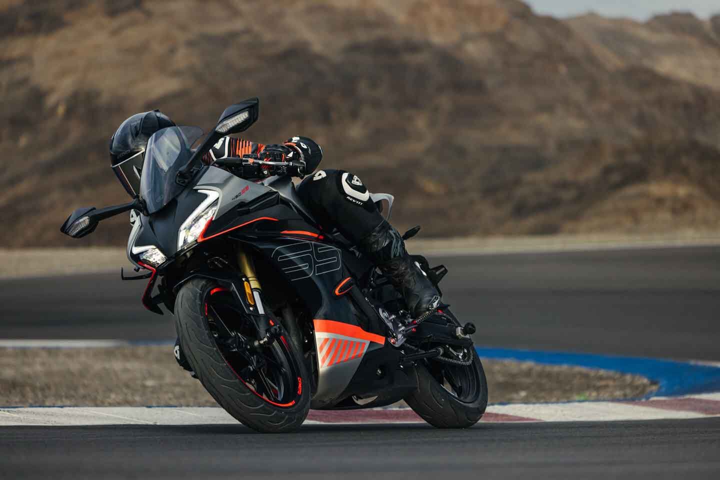 CFMoto’s 450SS parallel-twin-powered sportbike has an MSRP of $5,499.