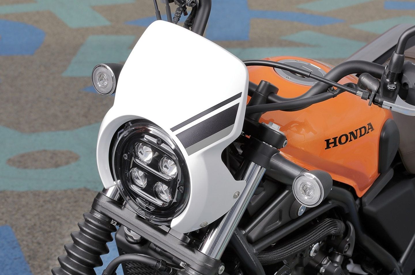 Honda is rolling out more than 20 accessories in support of the SCL500, with everything from mini fairings to seats to luggage.