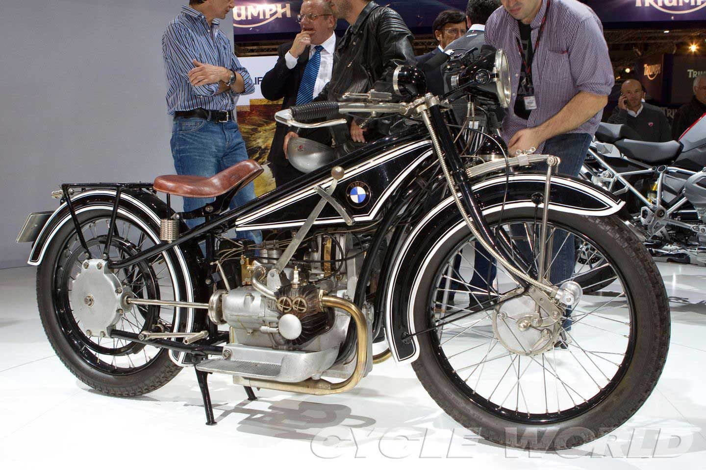 The bike that started it all—the 1923 BMW R 32, seen here at EICMA.