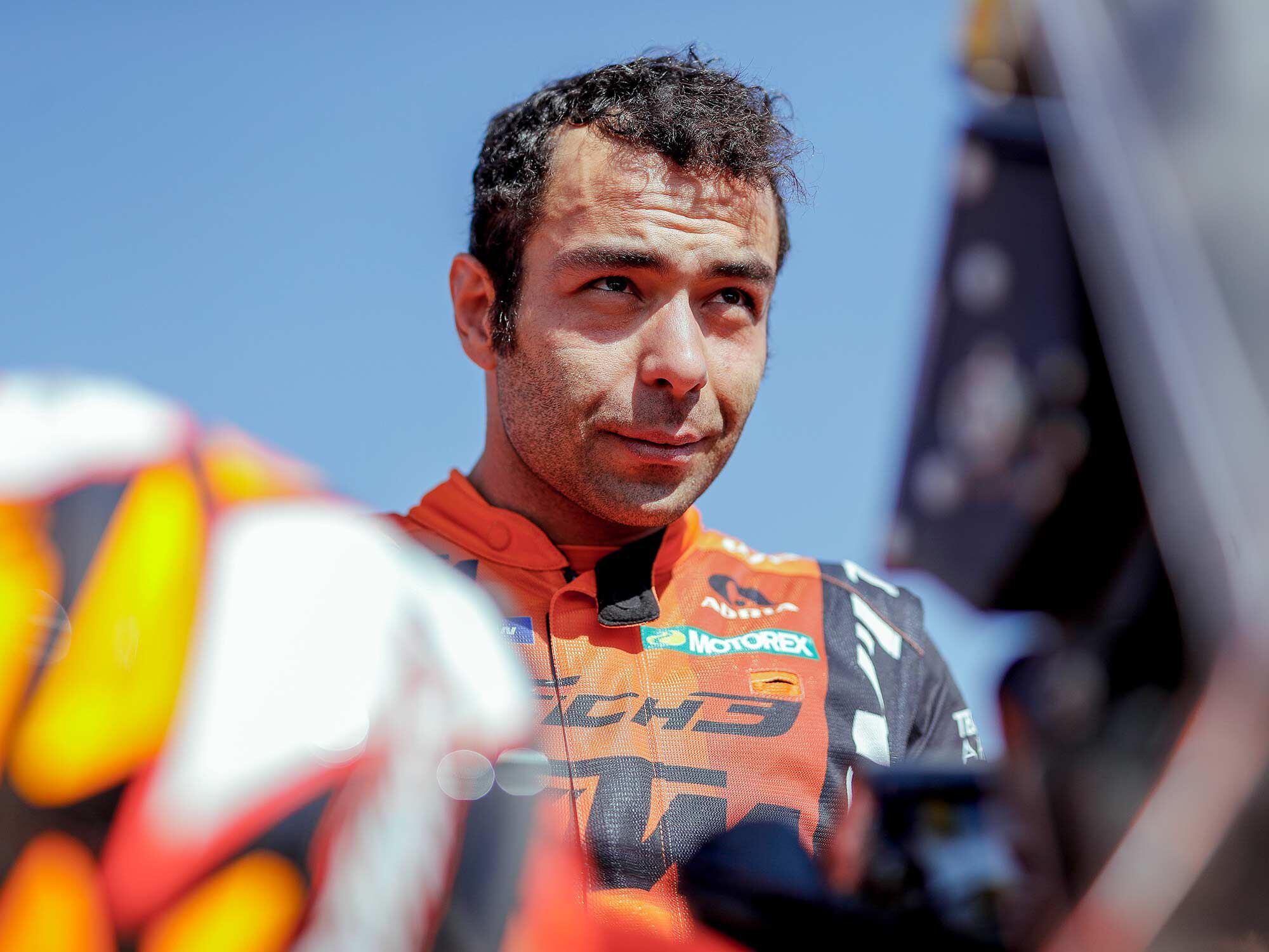 Danilo Petrucci is the first rider to win a MotoGP Race and a Dakar Rally stage.
