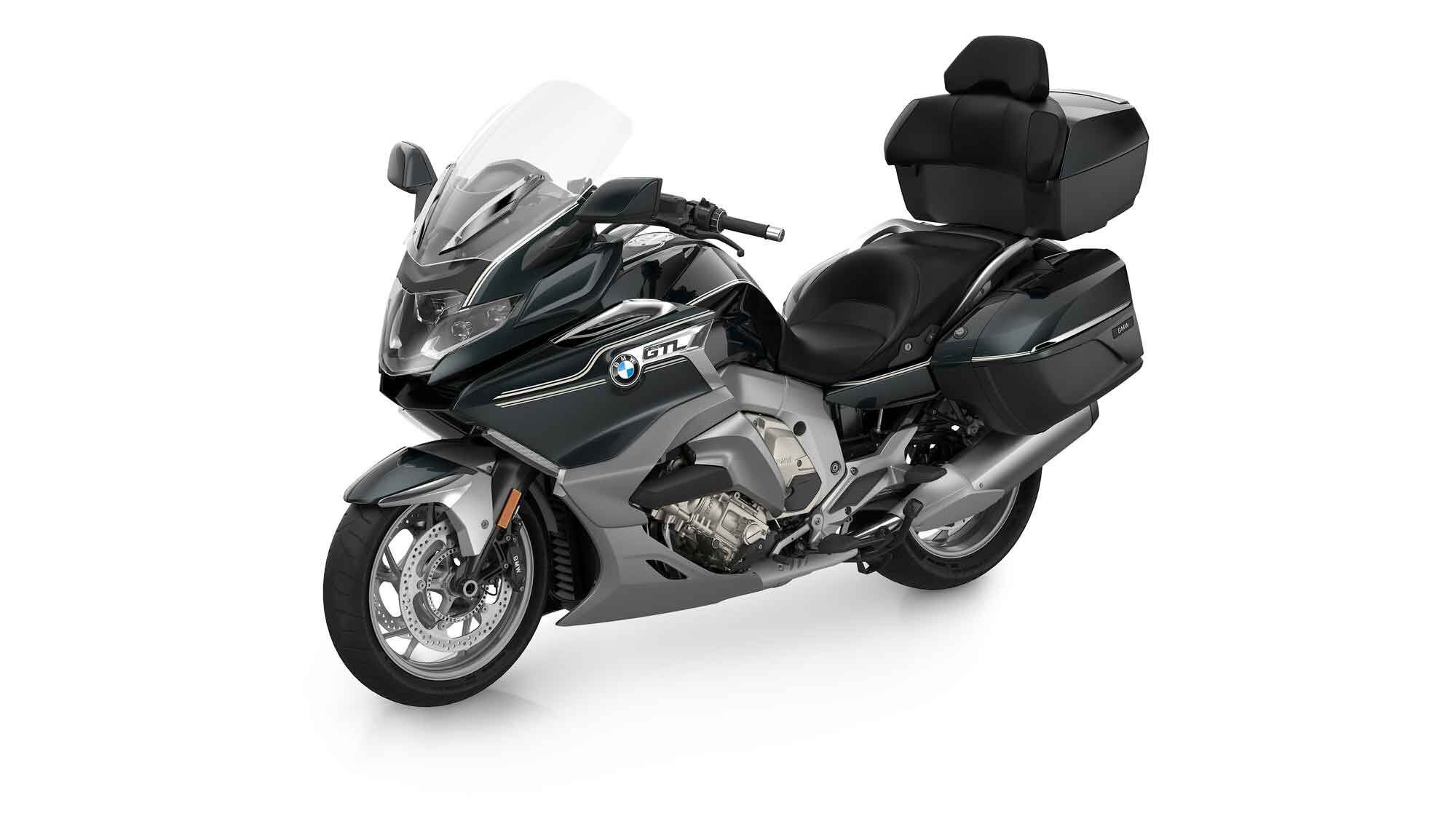 The BMW K 1600 GTL packs an ultrasmooth inline-six that puts out 133 lb.-ft. of torque.