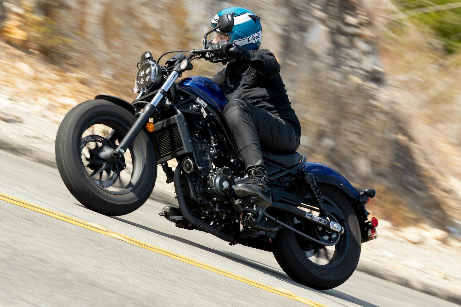Its composed chassis helps boost rider confidence in the turns.