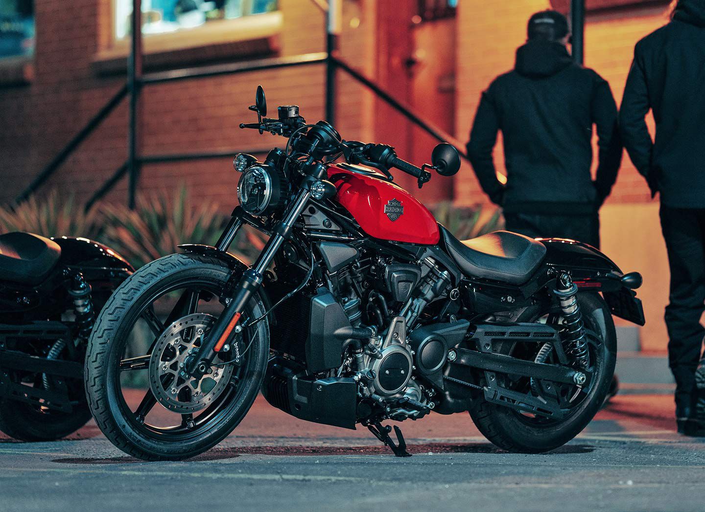 Harley’s Nightster brings nimble handling, a low seat, and a healthy power output from the liquid-cooled engine.