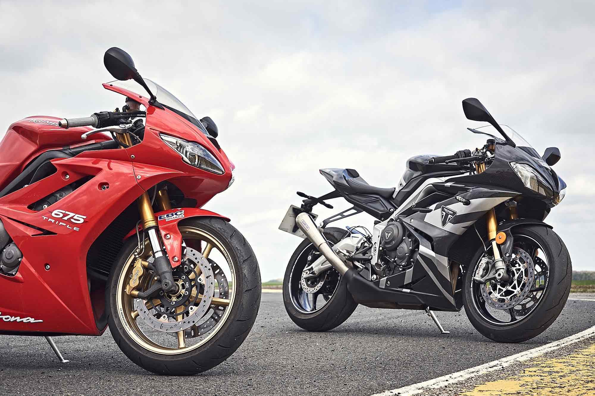 How does a 15-year-old Triumph Daytona 675 stack up against the limited-edition 2021 Daytona Moto2 765?