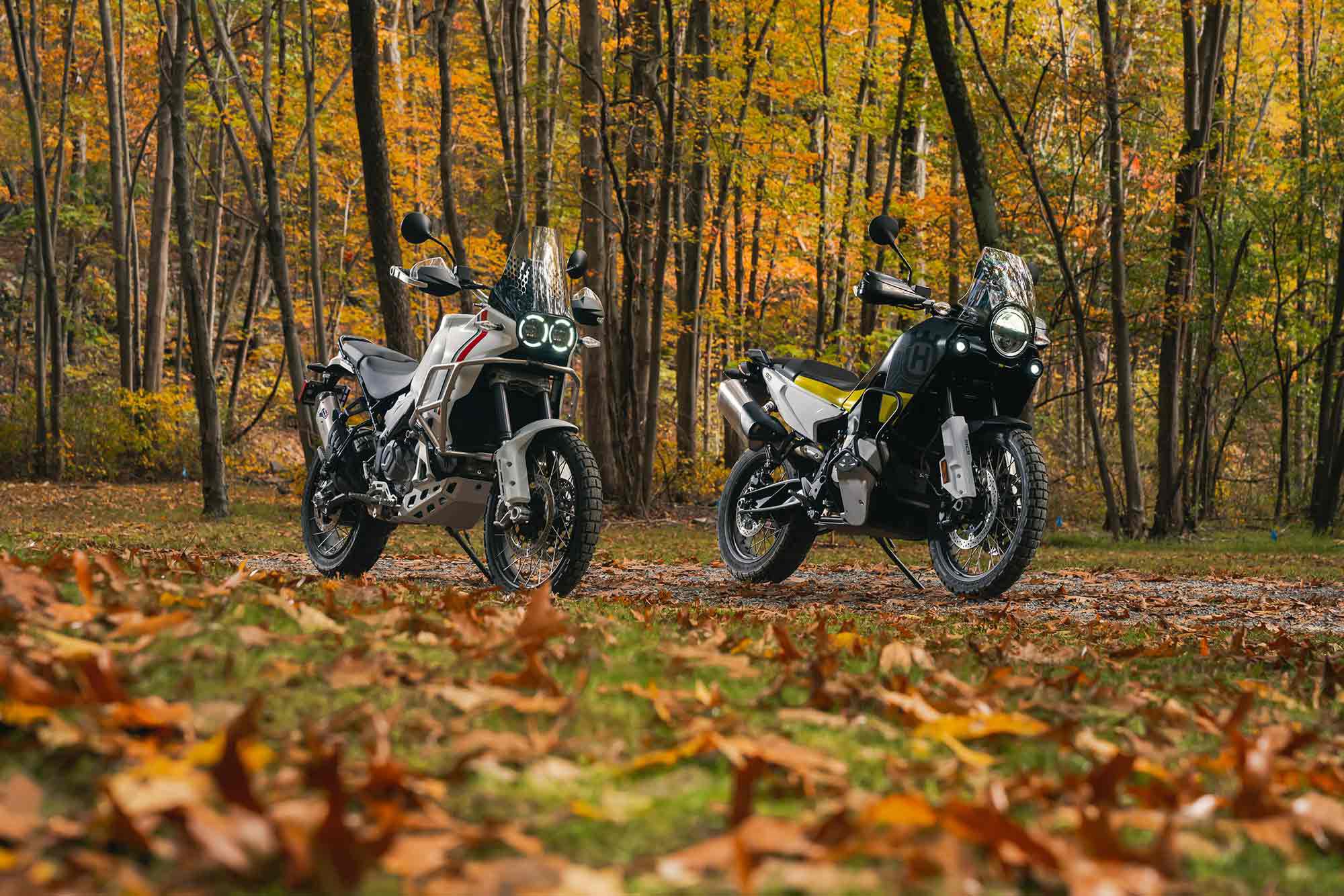 High-tech, capable, and beautiful, the Norden and DesertX go a long way in proving that we’re living in a golden age of adventure bikes.