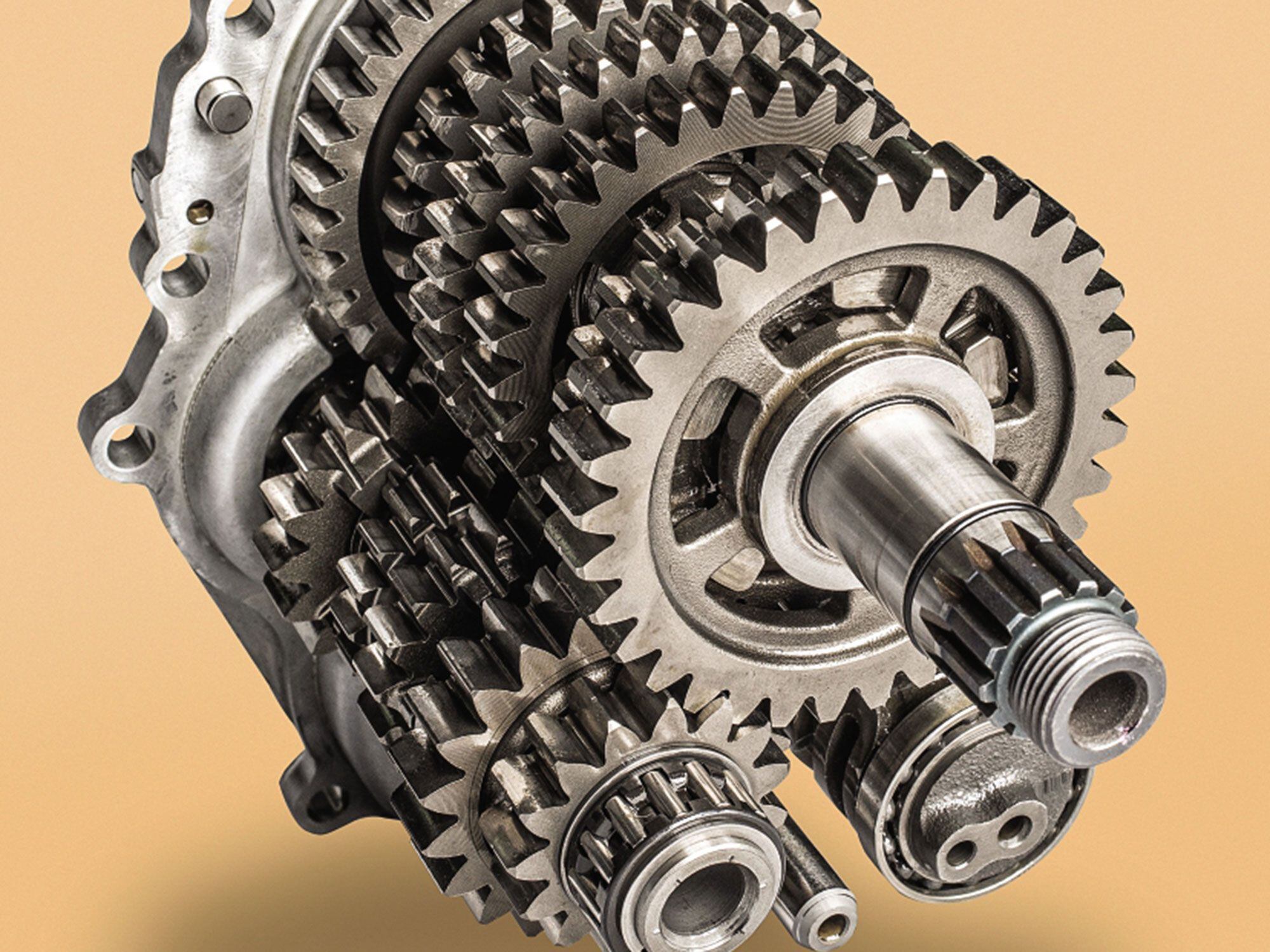 Pressures between transmission gear teeth can reach 100,000 psi.