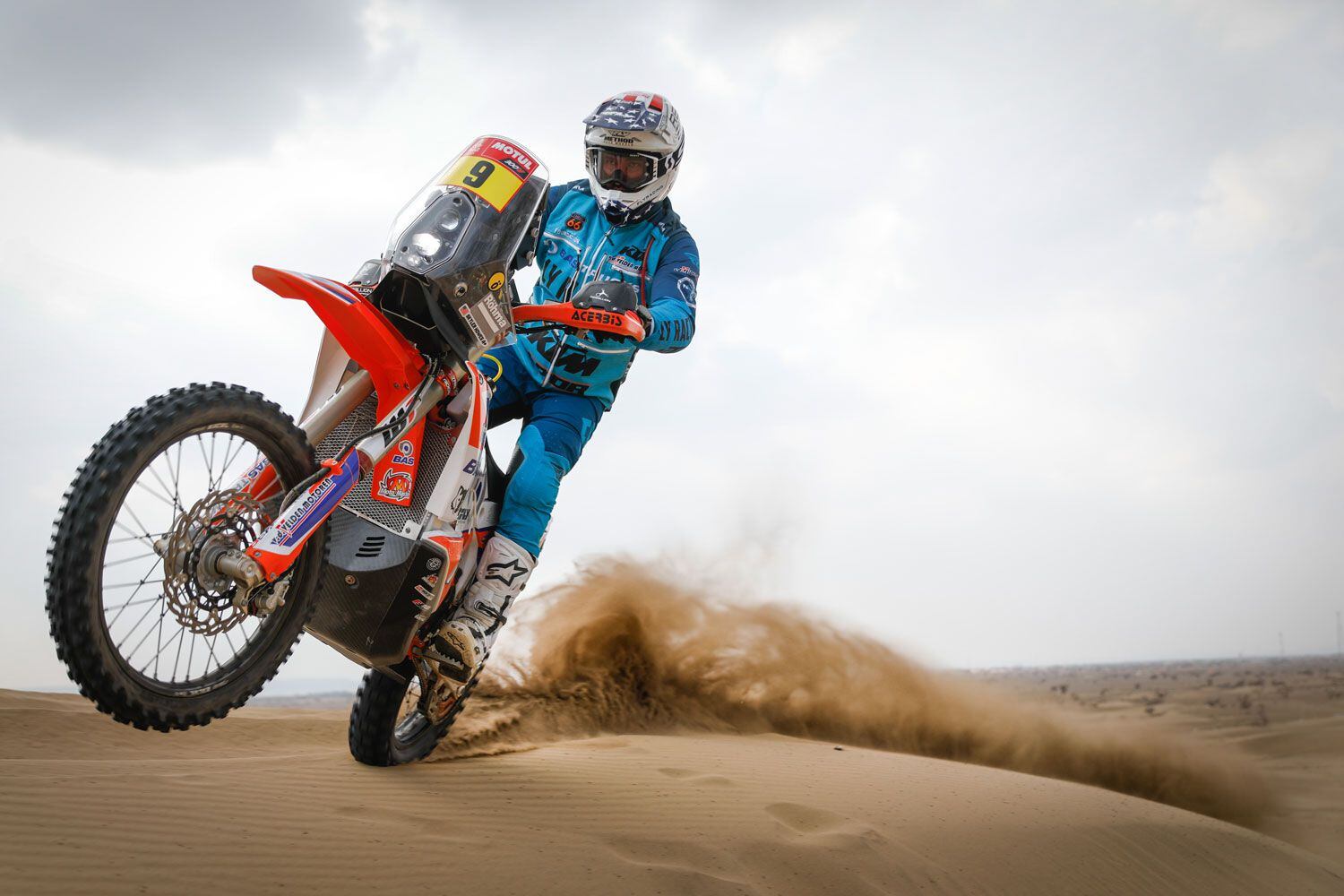 Skyler Howes led the Dakar motorcycle overall standings after Stage 3.