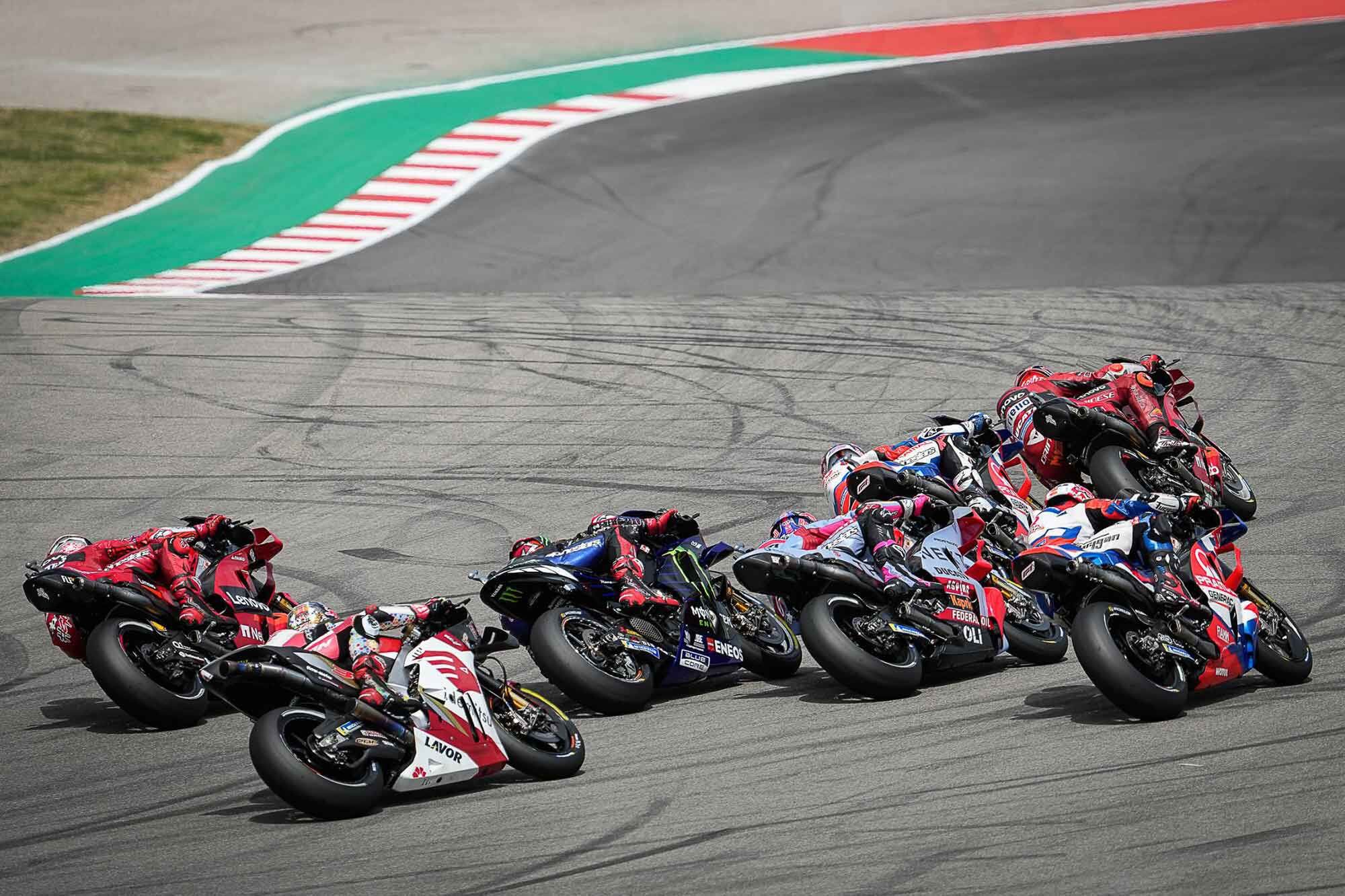 Ducatis dominated the qualifying at COTA, sweeping the top five. In the end, they finished first, third, and fifth, clearly demonstrating that they continue to be a major force at every track.