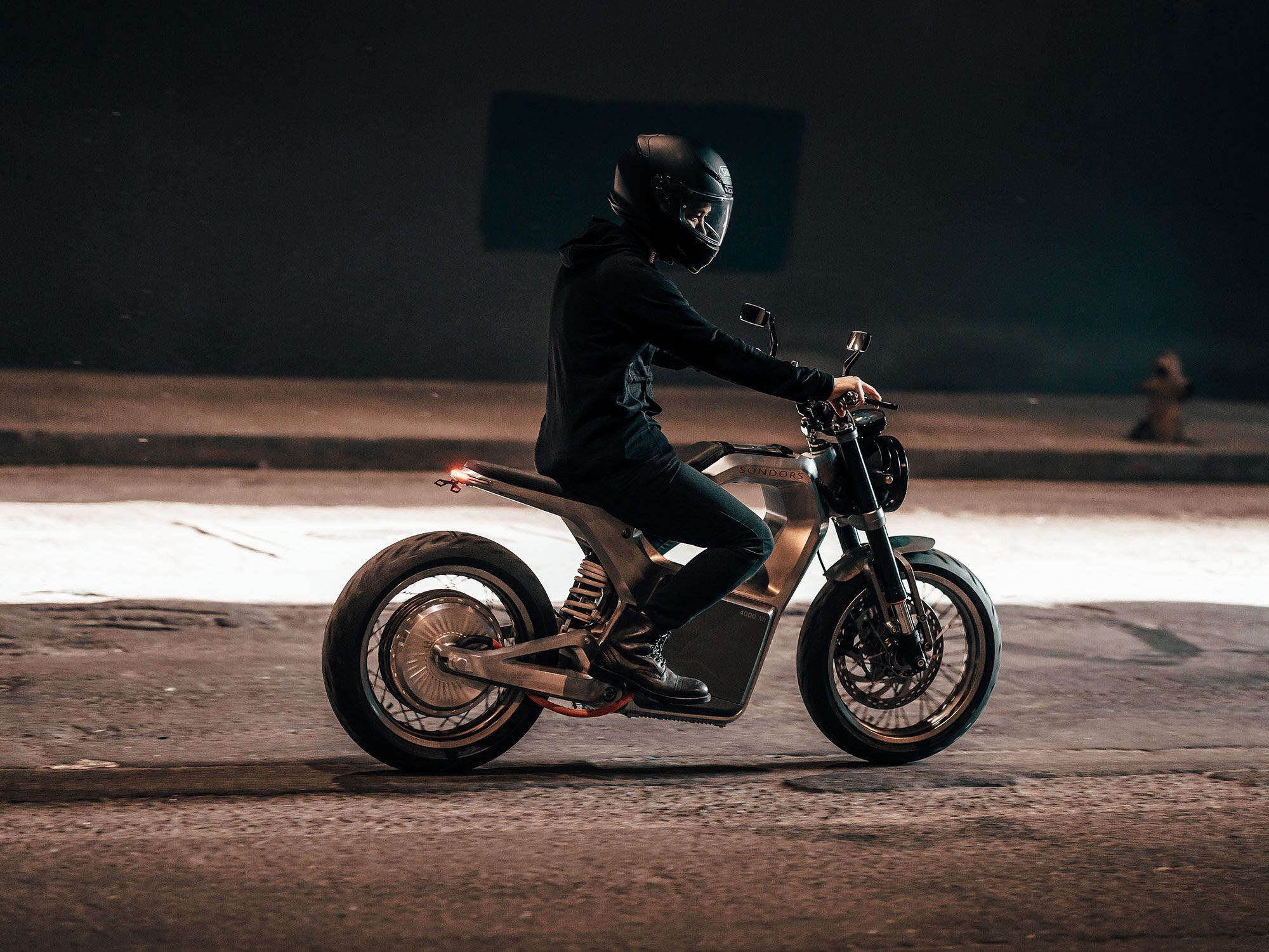 The Metacycle has a top speed of 80 mph.
