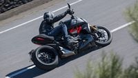 2023 ducati diavel 1260 s riding up country road