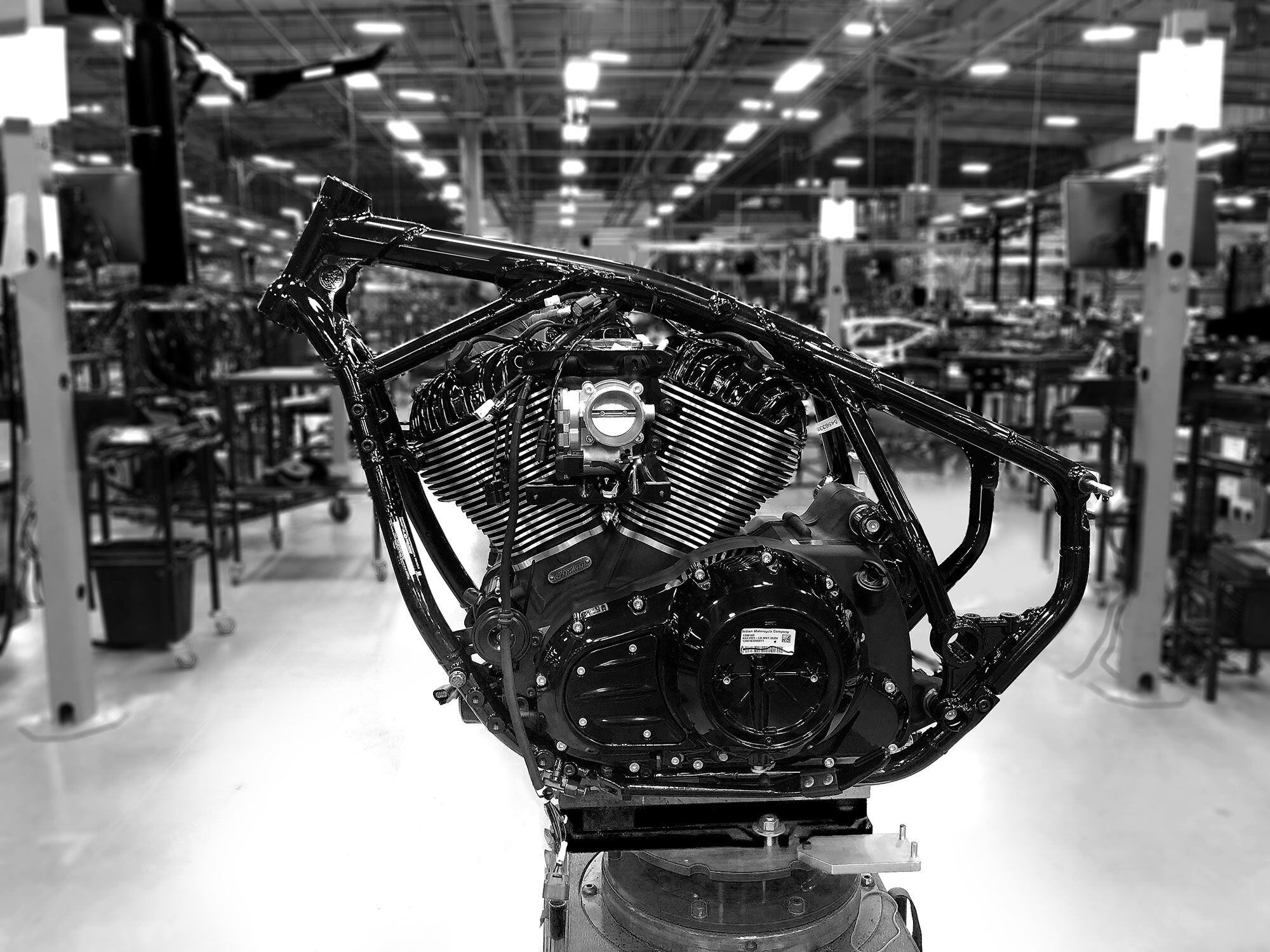 The finished chassis, showing no part that is not completely necessary.