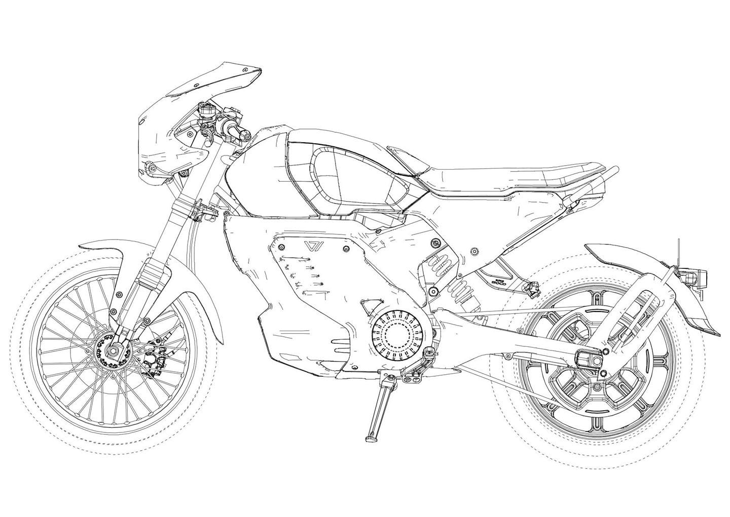 A second version of the Vmoto will come with a bullet-style fairing.