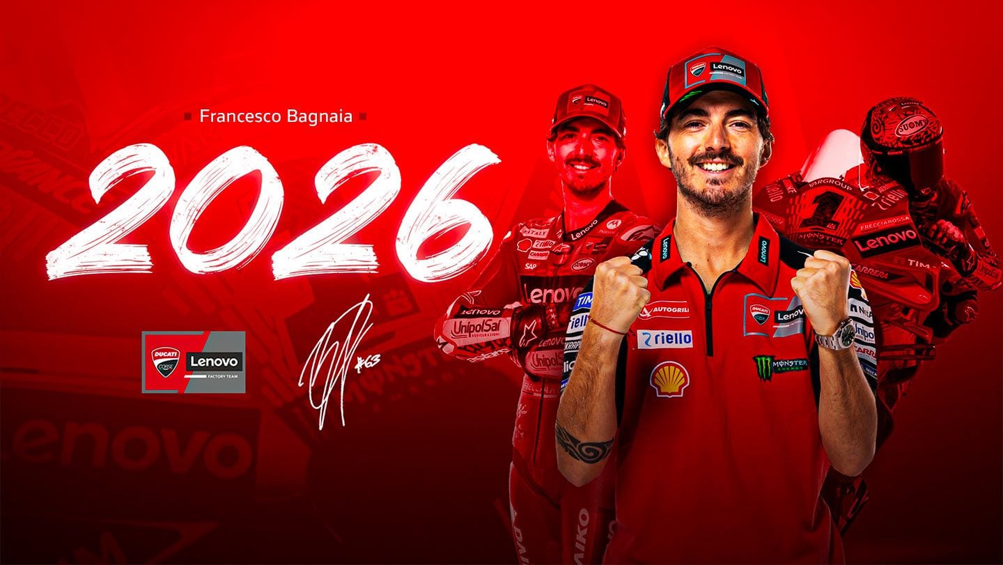 Ducati Corse and Francesco Bagnaia Sign Renewal for Another Two Seasons