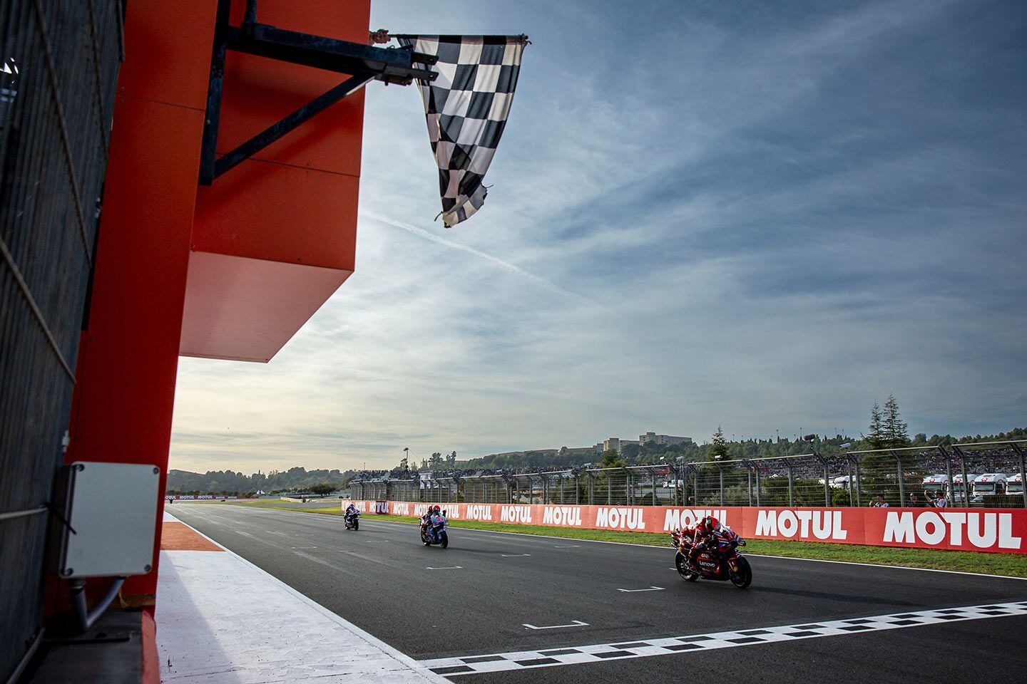Although he didn’t need to, Bagnaia closed out his championship season with a win.