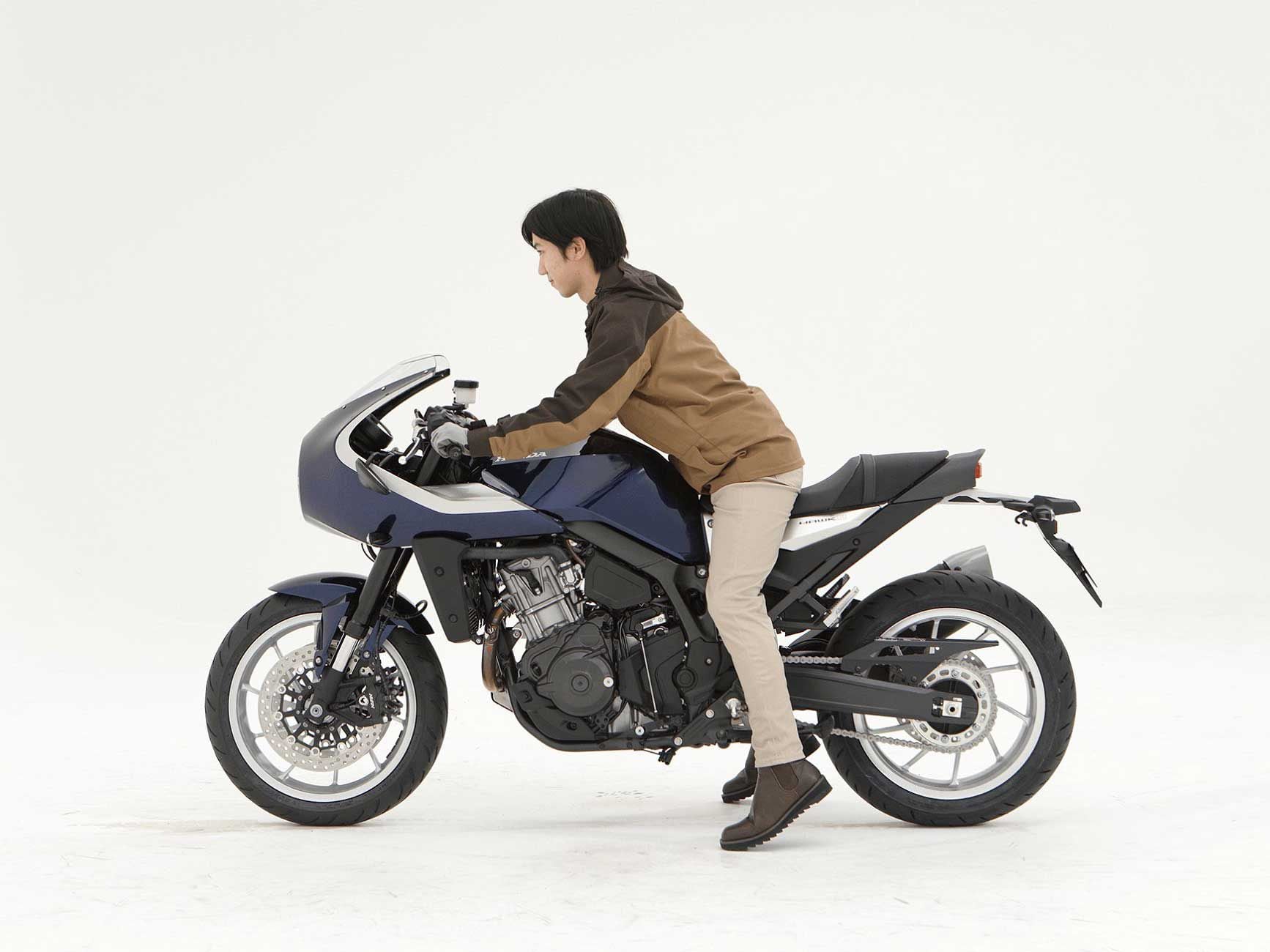 According to Honda, the Hawk 11′s riding position will fit riders as short as 5-foot-1.