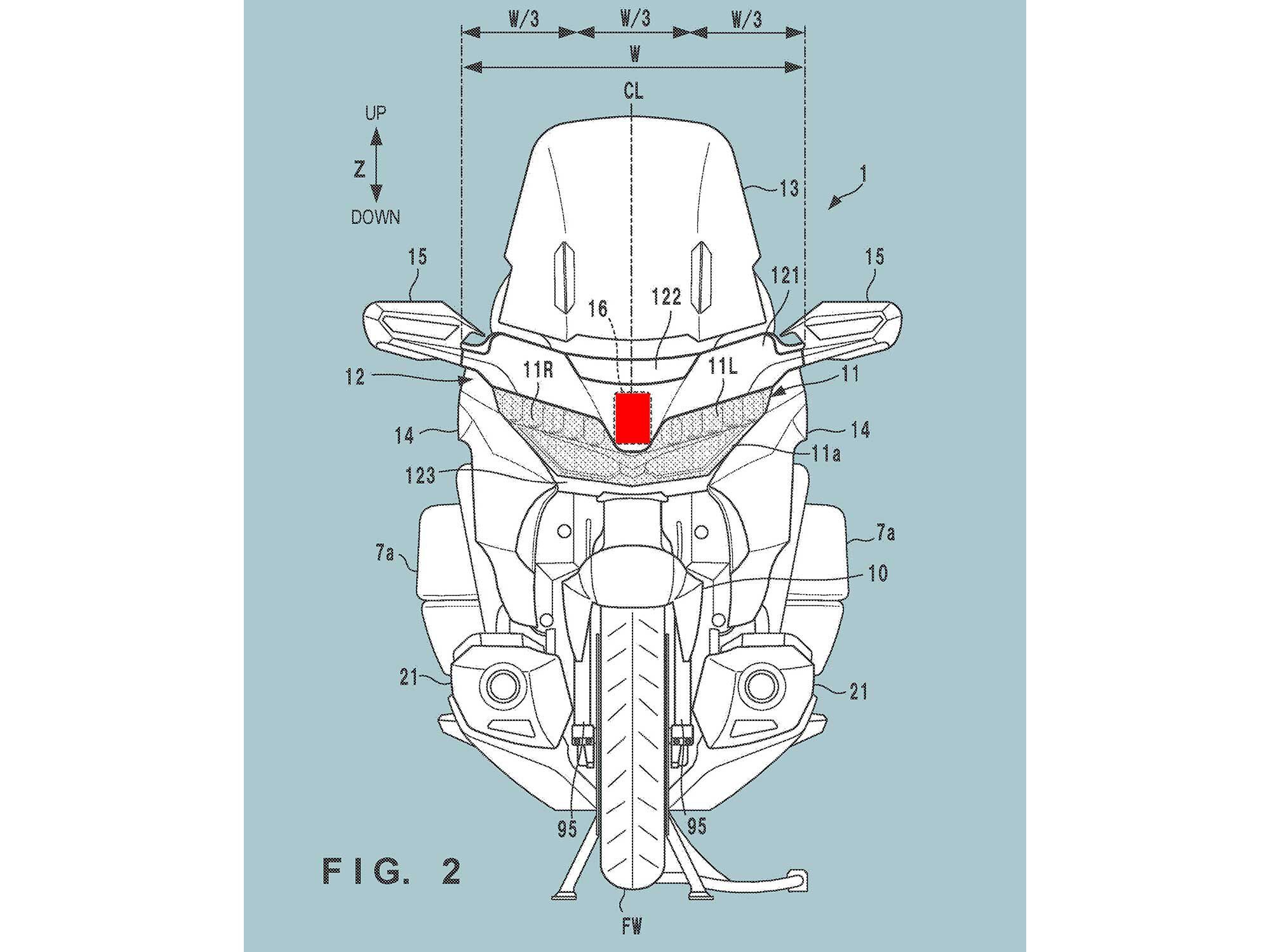 Honda’s patents focus on how and where the new system is mounted to the bike, not necessarily how it works.