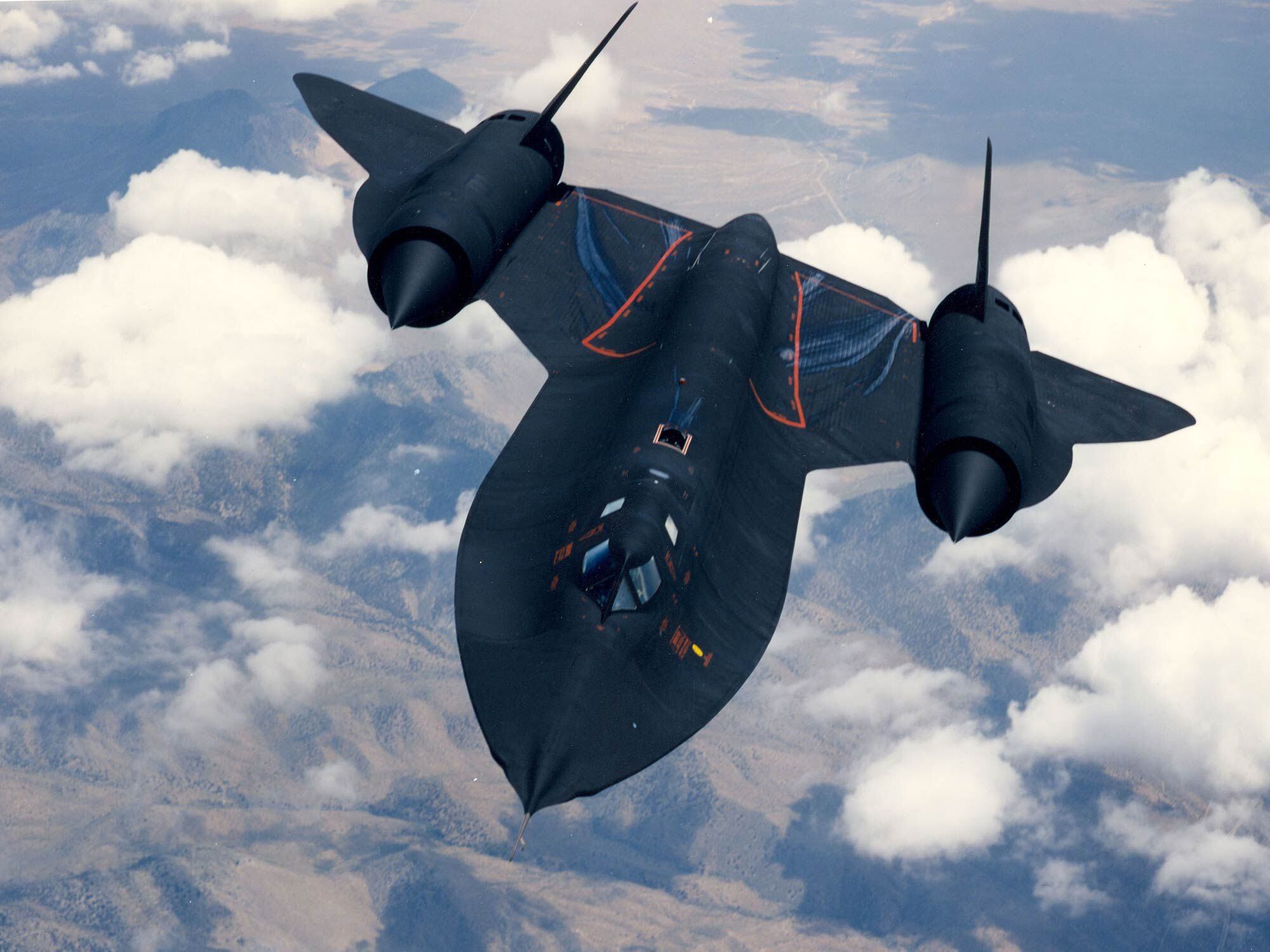 As speed increases so does friction—and heat. At three times the speed of sound, solutions are needed to protect the SR-71’s engine from overtemp damage.