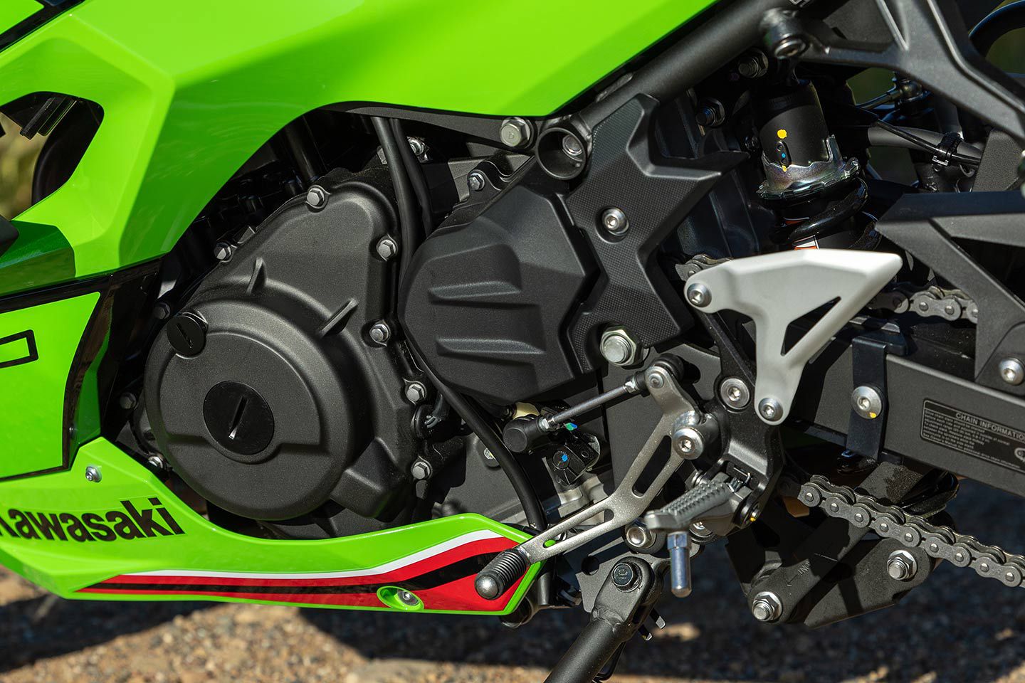 The biggest change? The roughly 50cc bump from 399cc to 451cc on the Ninja 500. Some debate if the naming convention is fair, rounding up all the way to 500 from 450.
