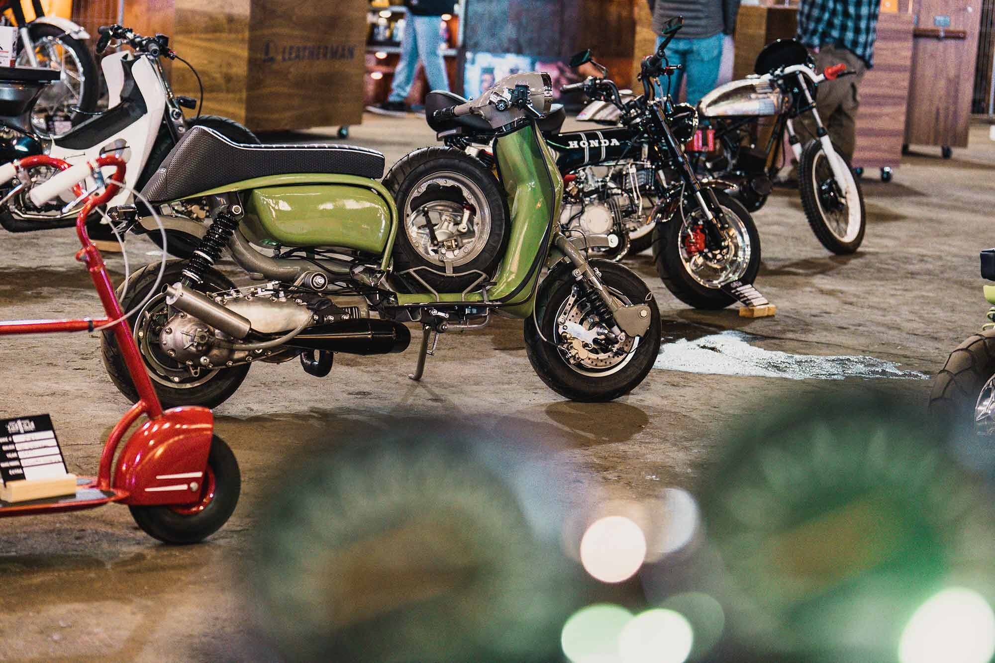 Scooters and minibikes are only a small part of the One Show, but the creativity on display among these smaller machines never fails to impress.