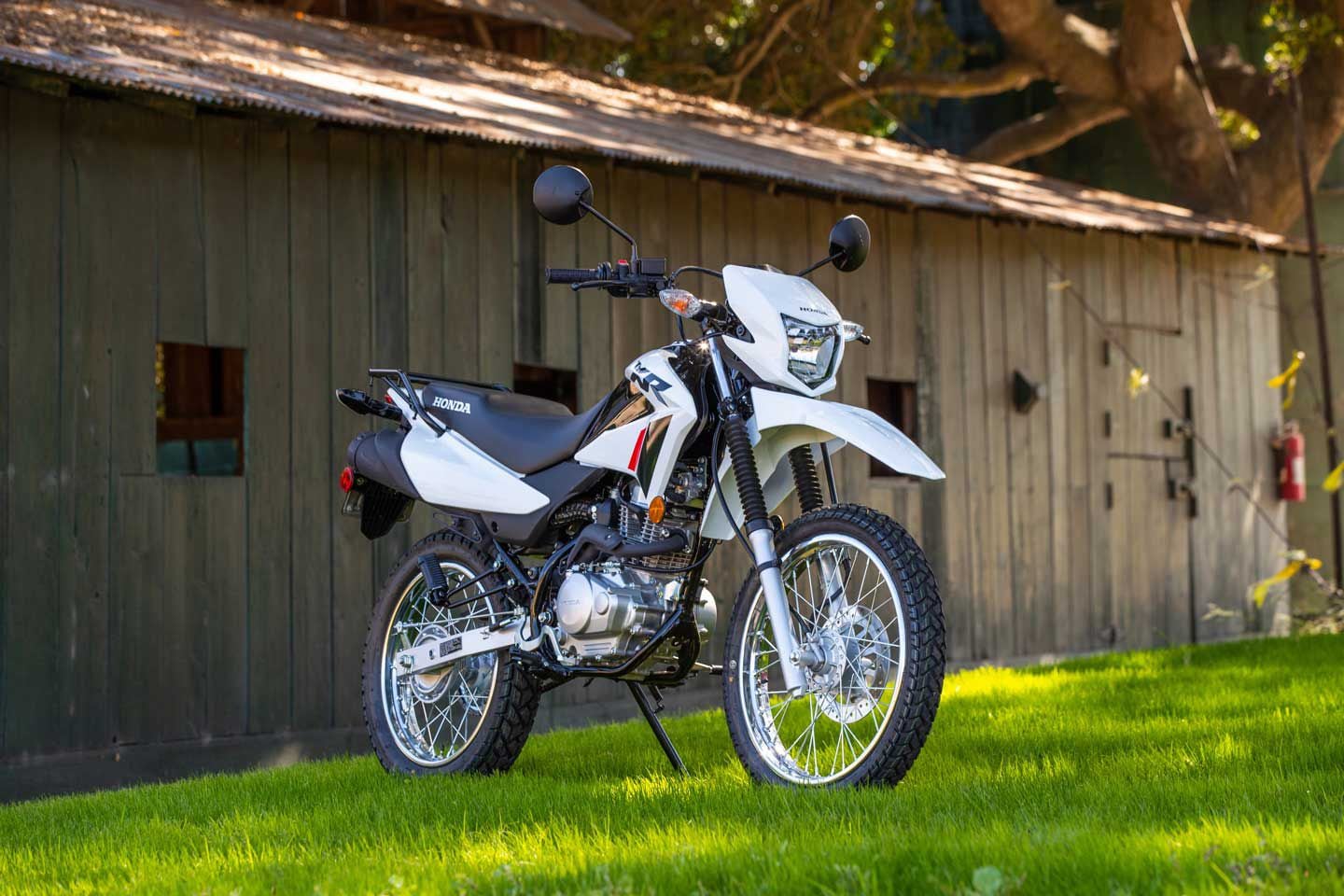 The Honda XR150L offers 9.6 inches of ground clearance.