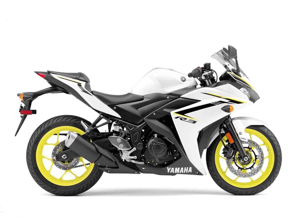 Fun on the track and the street, the Yamaha YZF-R3 is a great choice for new sportbike riders.