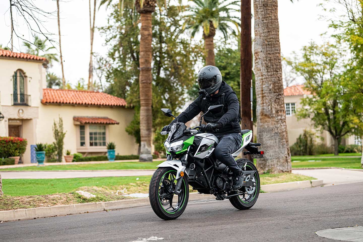 A benefit of the Ninja e-1 and Z e-1 is the quiet running, which makes it easy to cruise through your neighborhood without attracting unwanted attention.