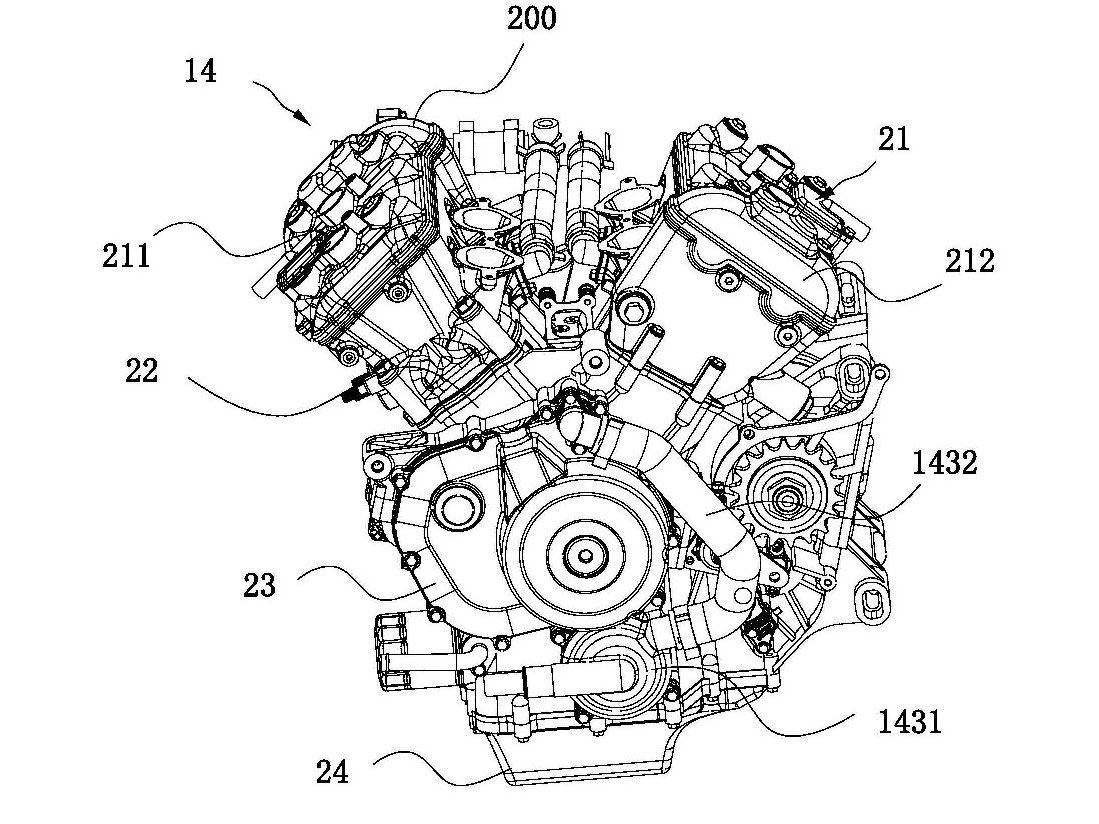 CFMoto has been filing patents on a brand-new Chinese made 1000cc V-4.