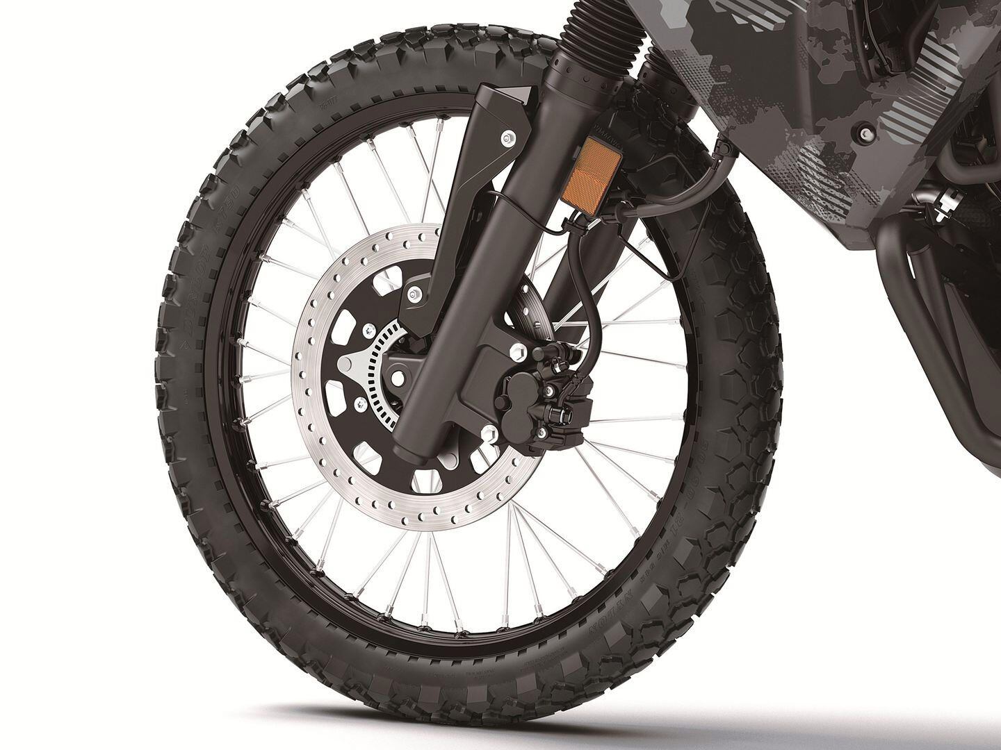 The new tuned-for-off-road ABS and upgraded discs front and rear significantly improve braking performance for 2022.