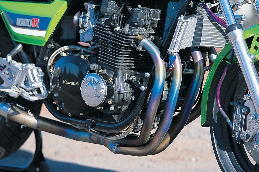 Dave Turner's 1982 Kawasaki KZ1000R engine