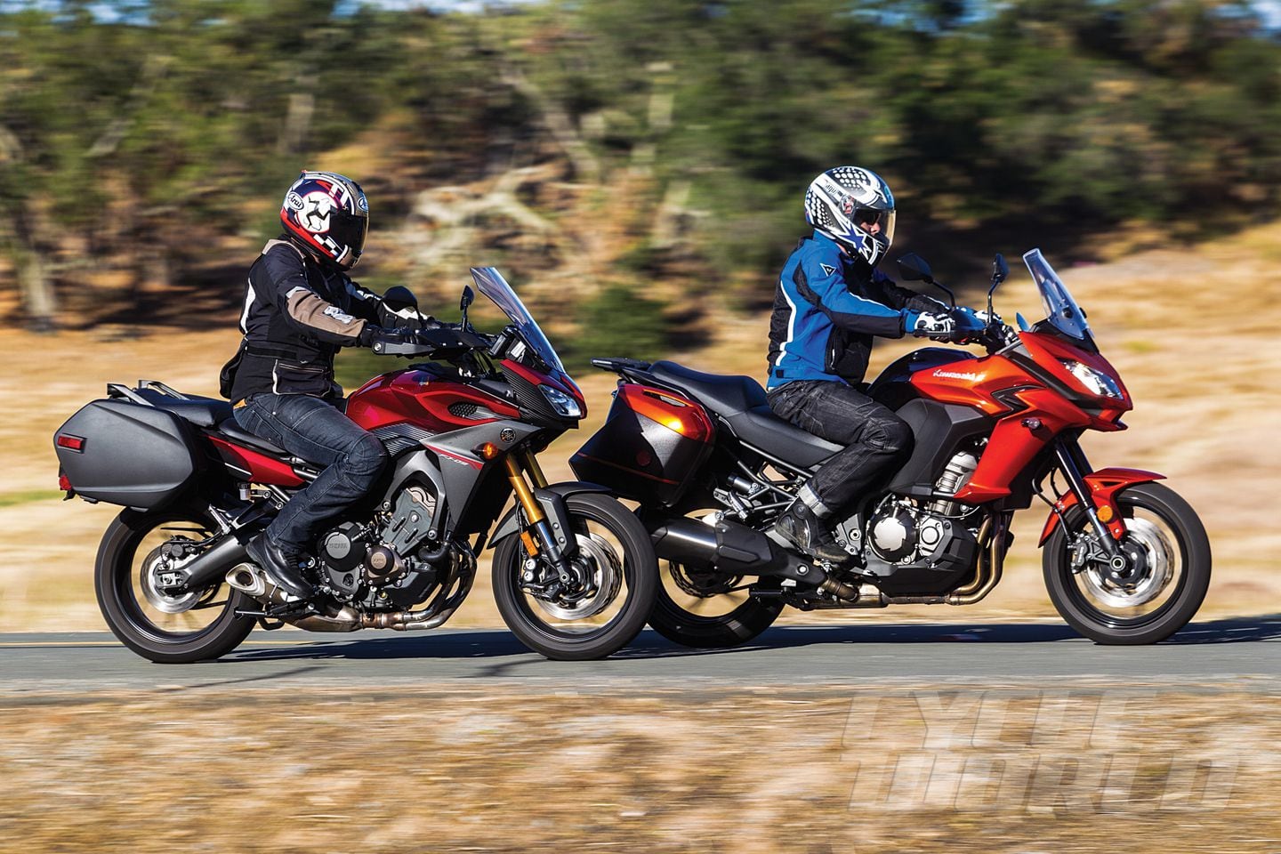 Kawasaki Versys 1000 Lt Vs Yamaha Fj 09 Comparison Test Review Specs Cycle World