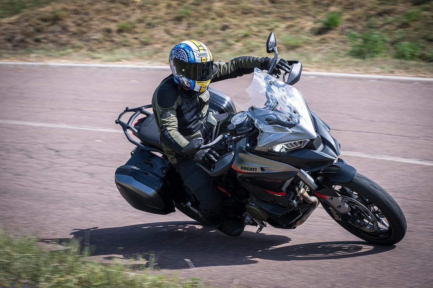 Sport mode tightens up the ride for spirited riding.