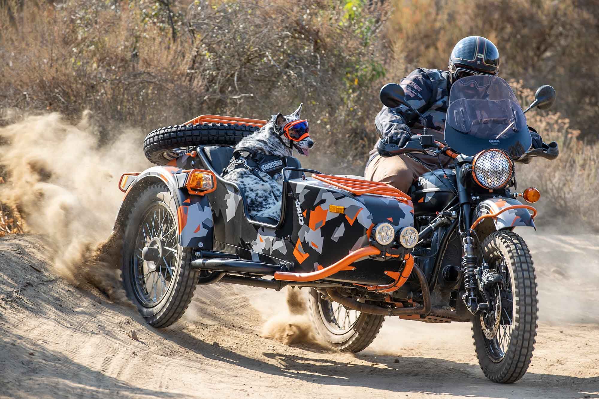 Fun for you and a friend: The 2021 Ural Gear Up Geo smooths out the ride with upgraded Nitron shocks.