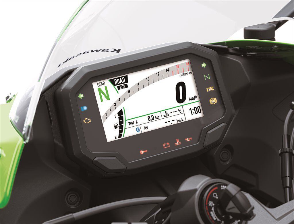 Gone are the old analog instruments replaced by a 4.3-inch TFT display.
