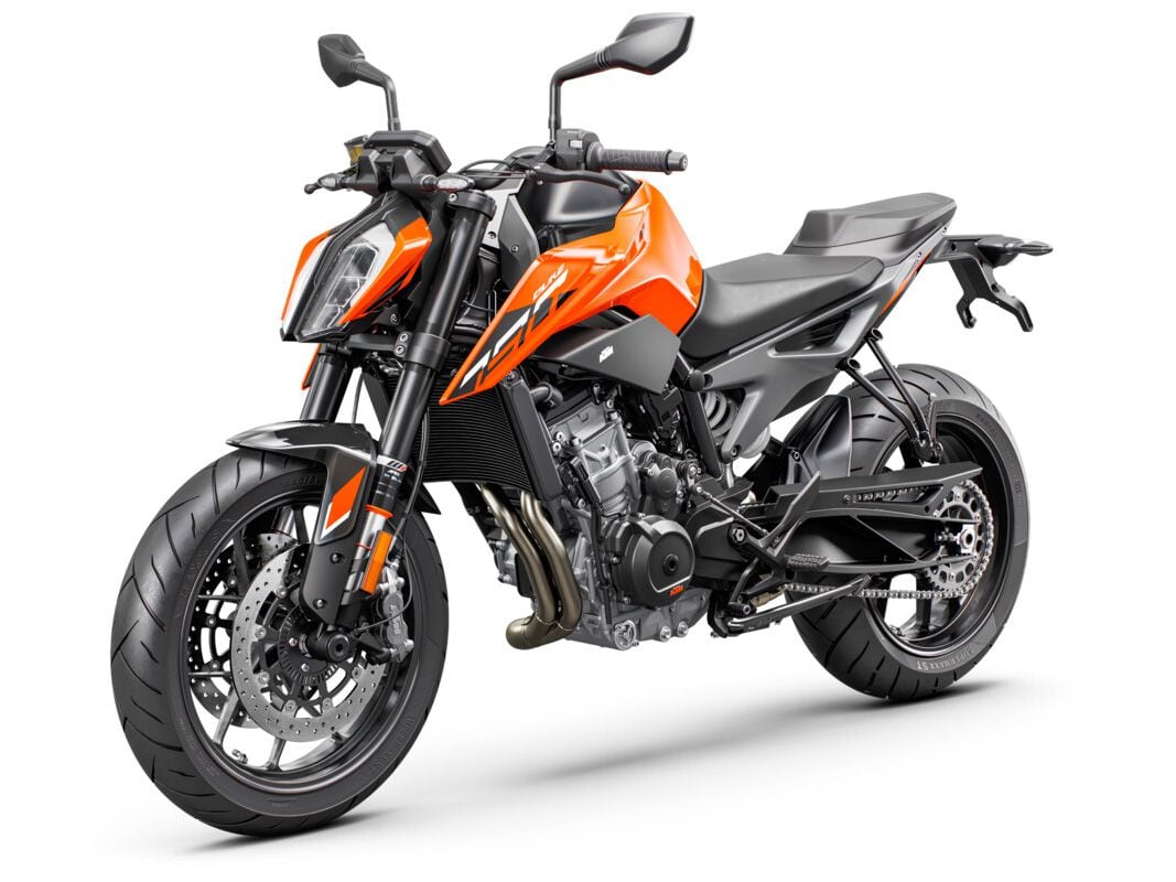 After a short time away from KTM’s lineup, the 790 Duke returned for 2023, a result of KTM’s partnership with Chinese manufacturer CFMoto.