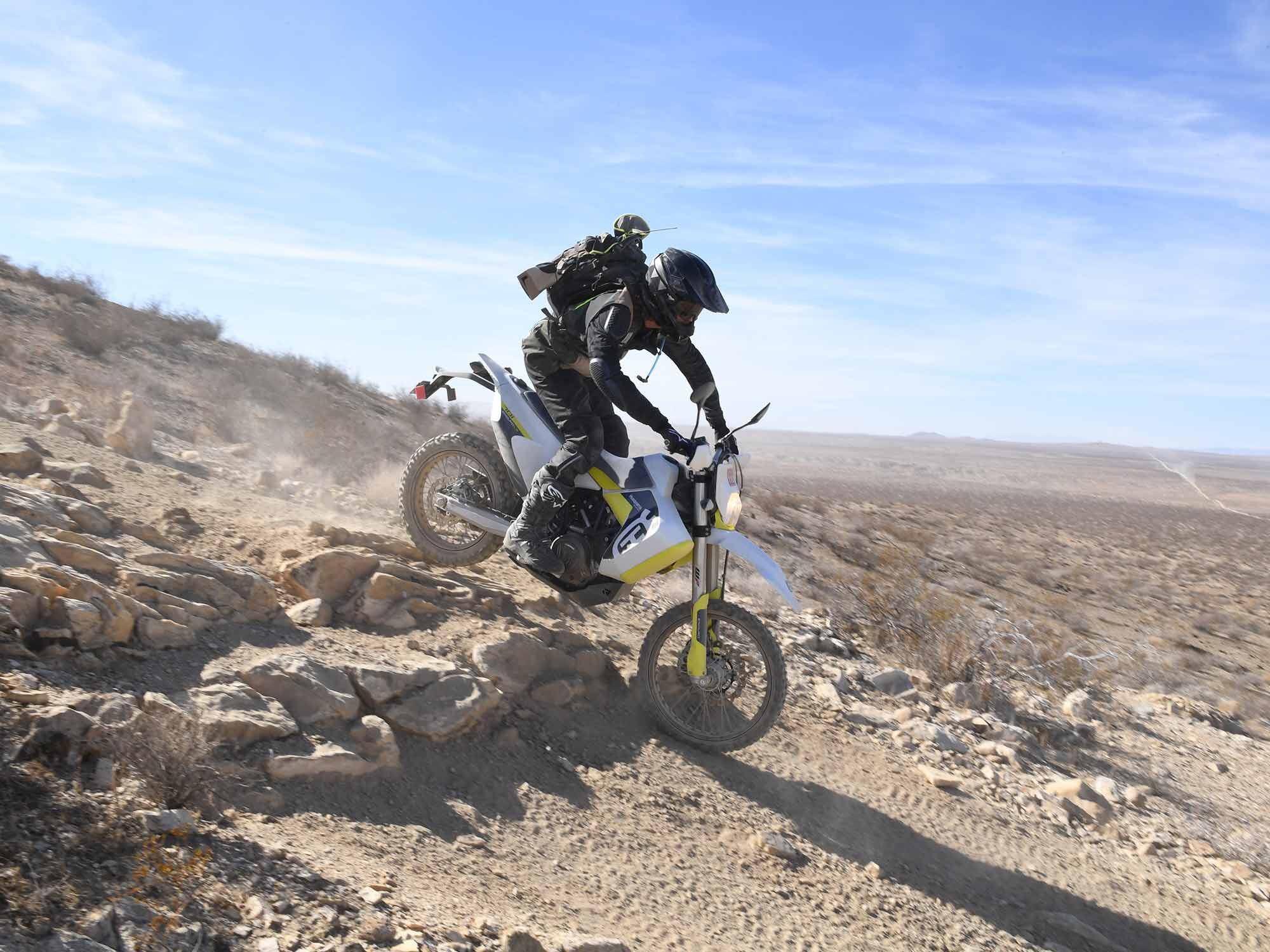 Descending the backside of Calico Steps, I was eager and mistakenly traded speed for control, though it was fun for a moment.