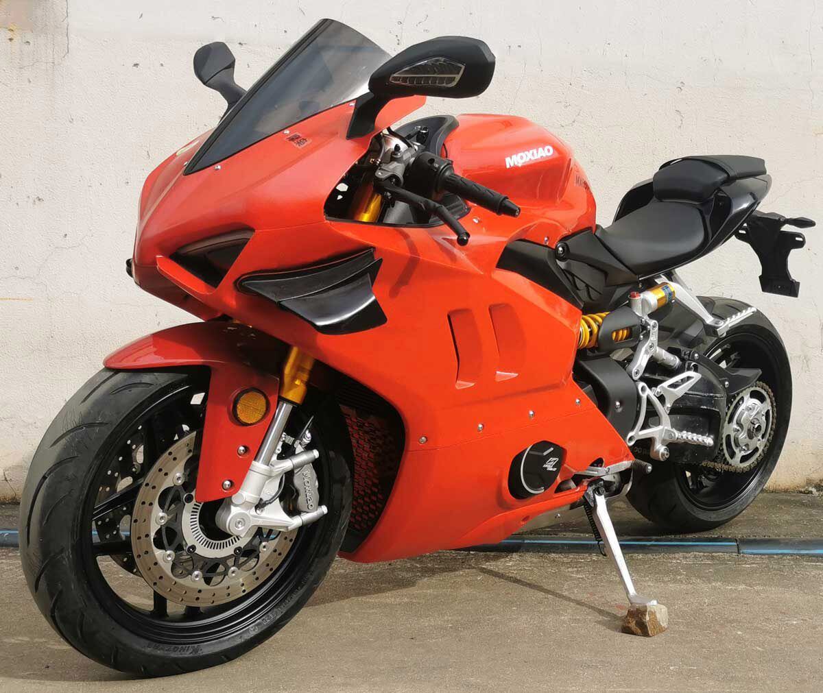 t’s a blatant rip-off of a Ducati Panigale V4, but the Chinese Moxiao MX650 makes less than half of the power of the Duc.