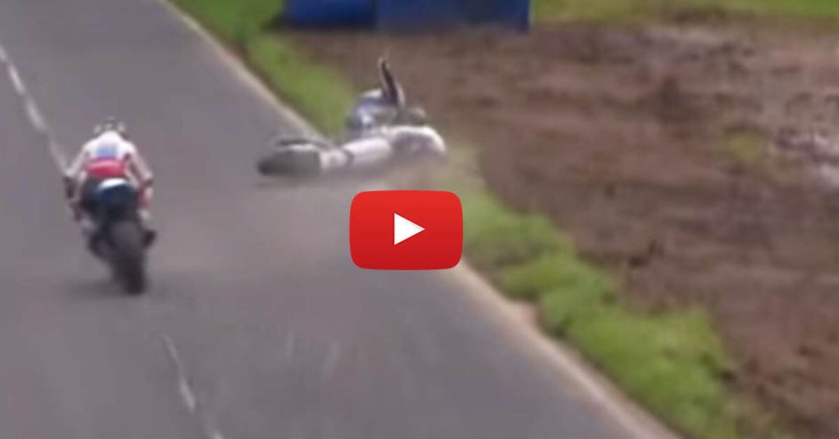 Crash Video: Guy Martin Goes Down at the Dundrod 150 | Cycle World