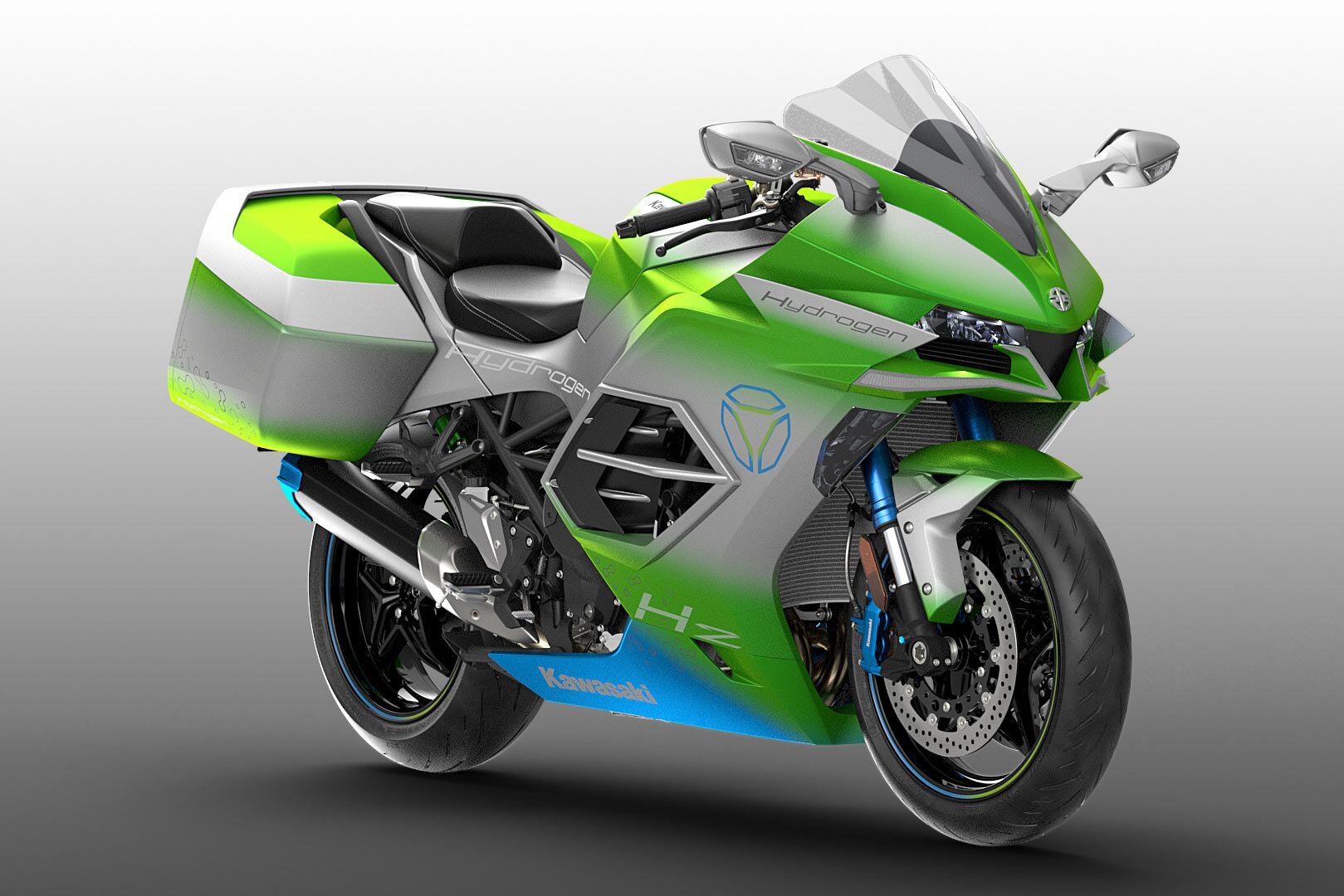 Further in the future, Kawasaki has plans to develop hydrogen power with a supercharged H2-based machine.