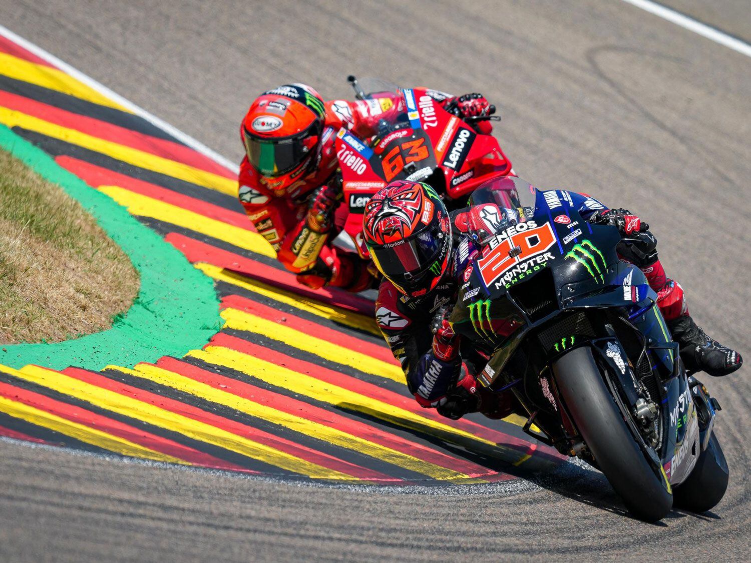 Quartararo’s decision to run a medium rear allowed him to push early.