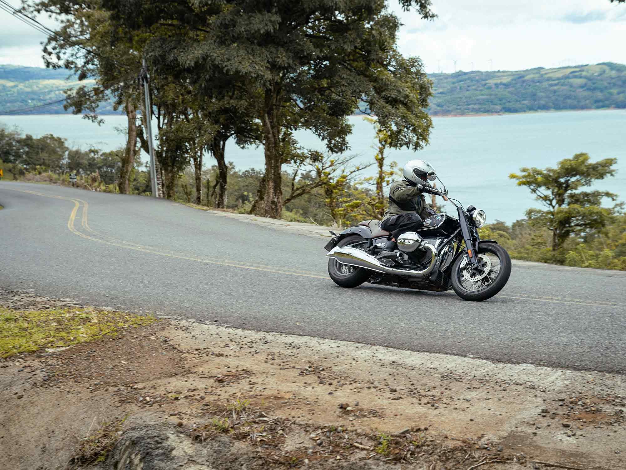 Bike, rider, and environment meshed perfectly on the twisty roads circling Lake Arenal in the Guanacaste province.