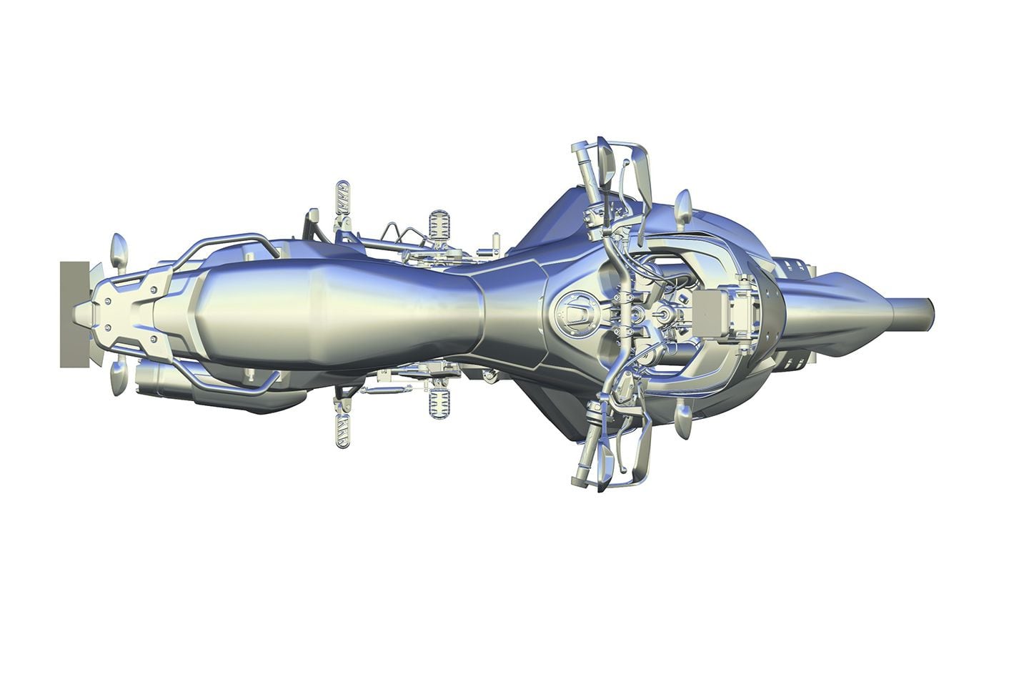 Top view of the new 800 MT-X.